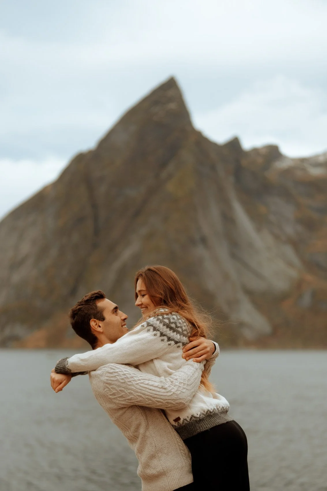 Spring elopement in Lofoten Norway