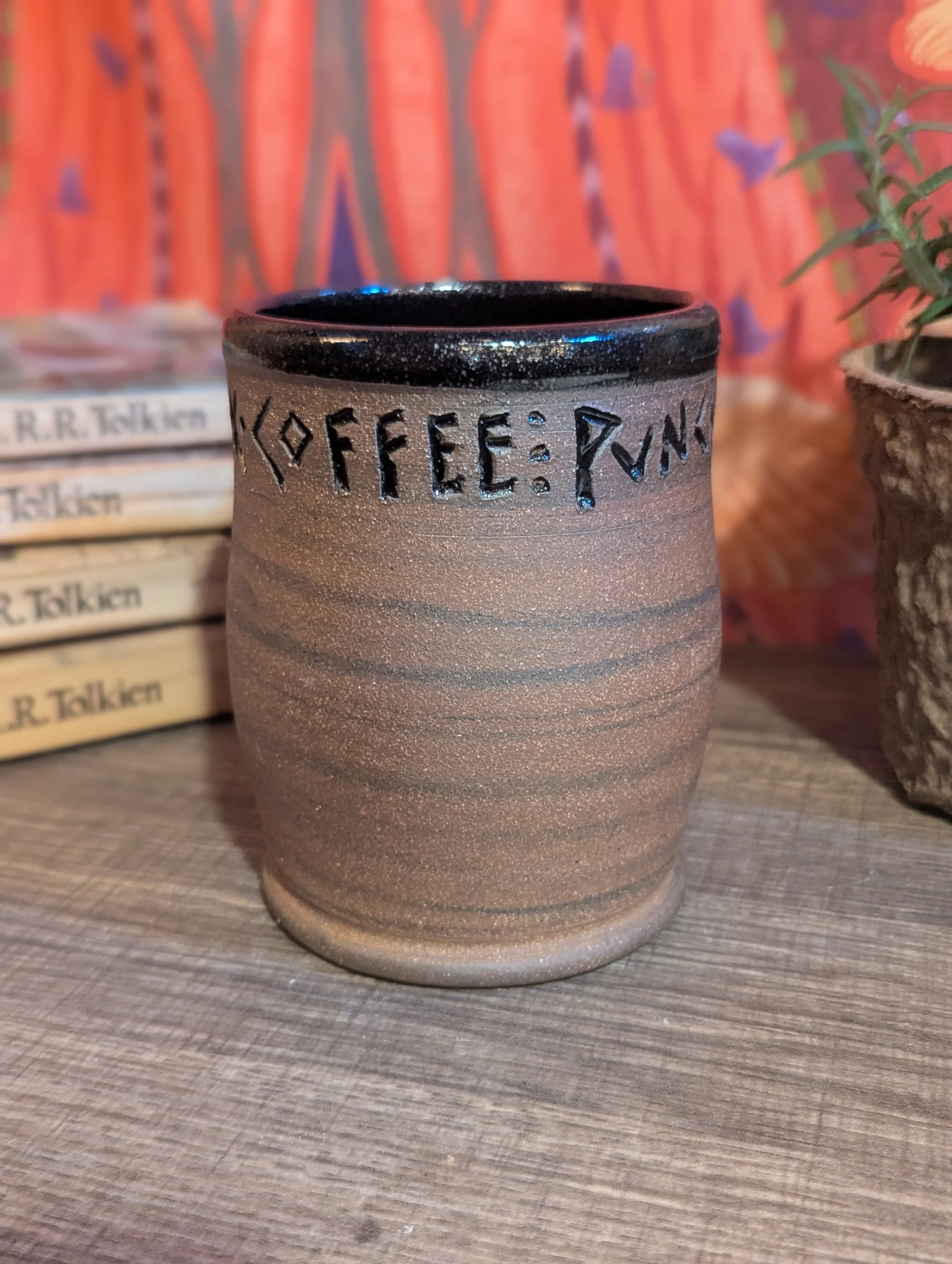 Hobbit Pithy Mug 26-14 "Drink Coffee : Punch Nazis"
