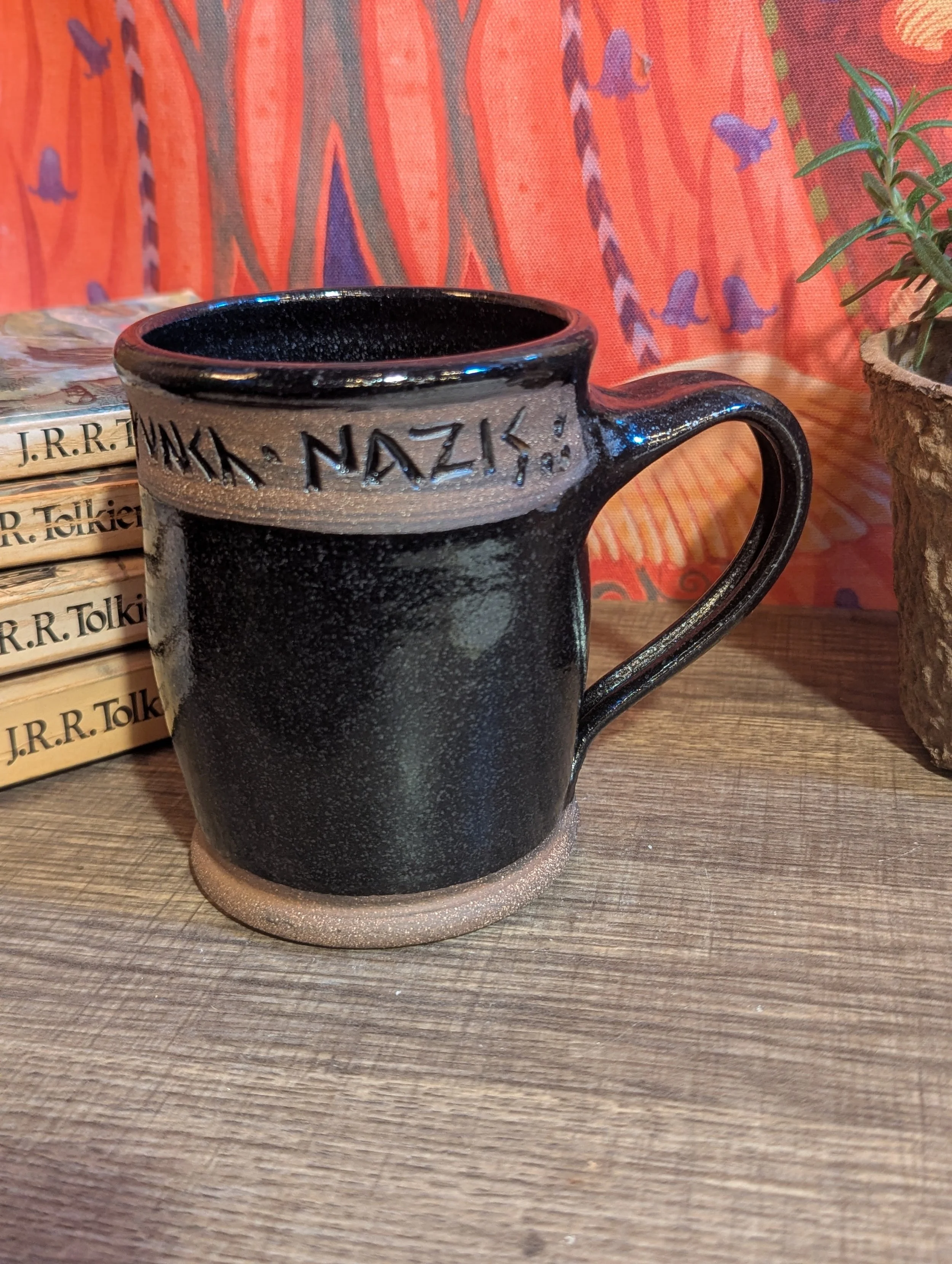Hobbit Pithy Mug 26-13 "Drink Coffee : Punch Nazis"