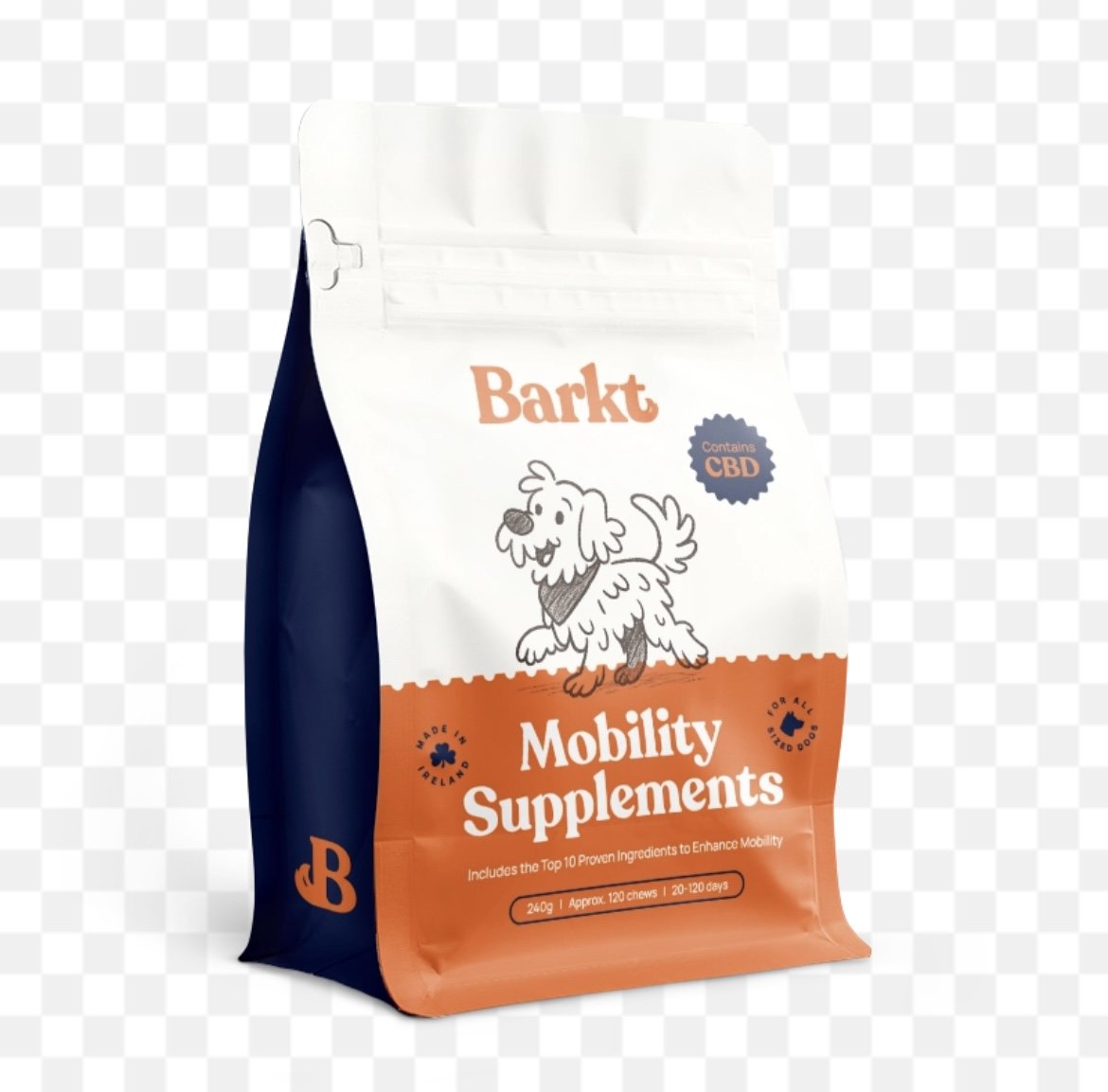 Barkt (Formally Vixen) Supplements for Dogs *contains CBD– 120 Soft Chews