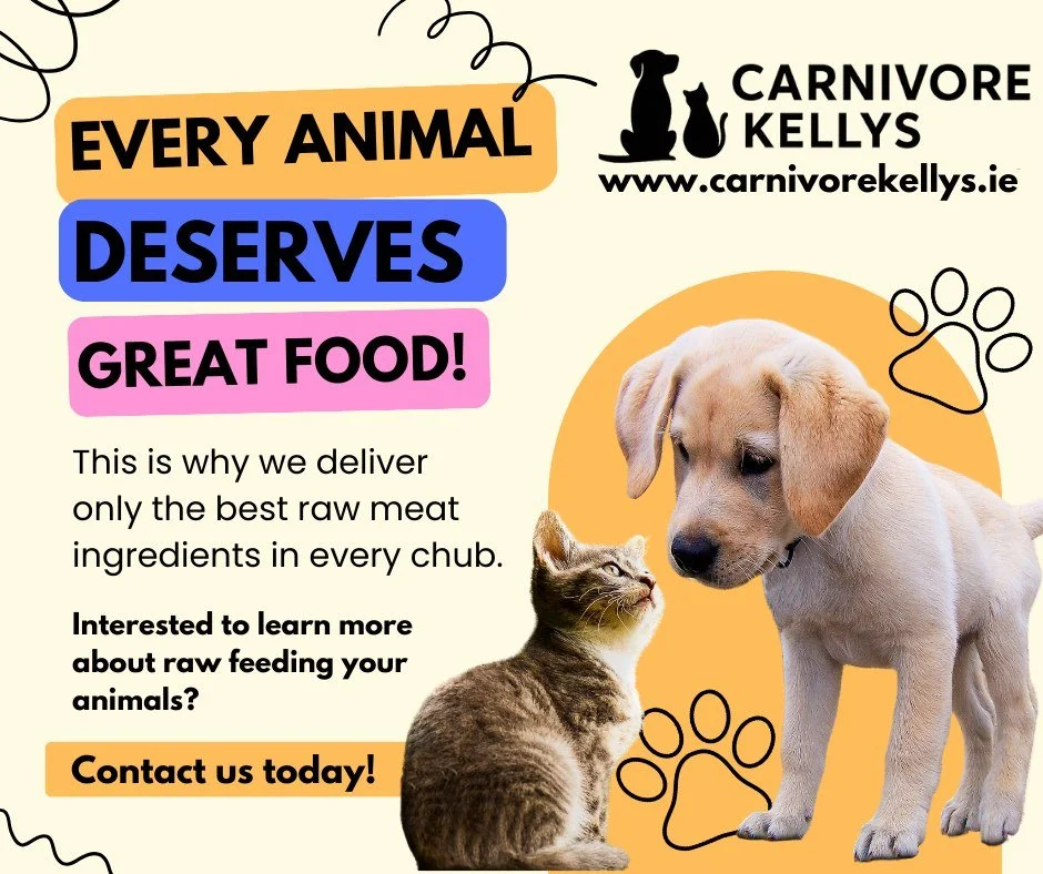 🐾 Every animal deserves great food. That&rsquo;s why at Carnivore Kelly&rsquo;s, we&rsquo;re committed to delivering only the highest-quality raw meat ingredients in every single chub. No fillers. No shortcuts. Just real, nutritious food your pets w