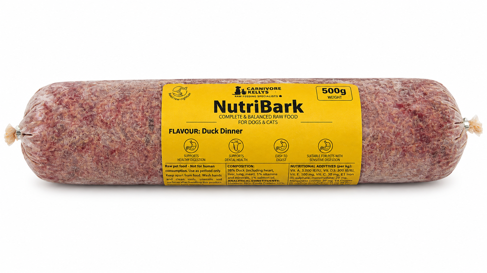 Carnivore Kellys - NutriBark Duck Dinner 500g