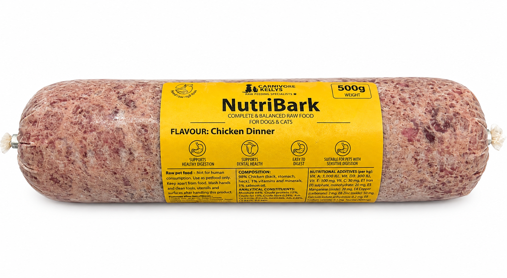Carnivore Kelly's - Nutribark Chicken Dinner 500g