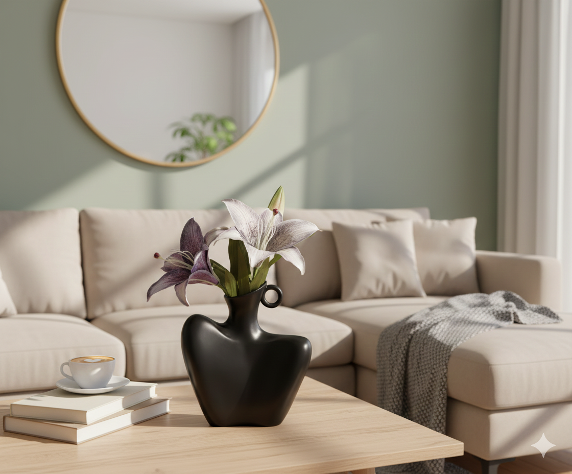 🖤 Modern Decor -  Abstract Art Vase