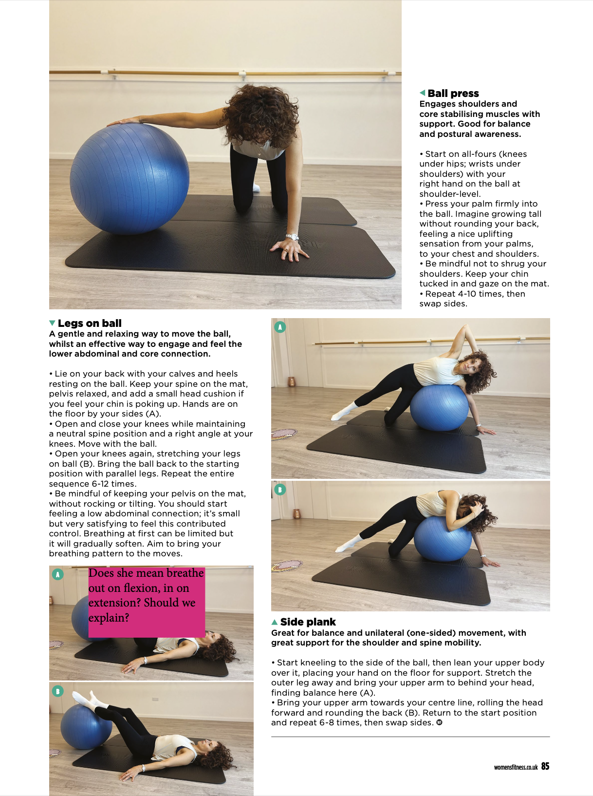  Noemi Nagy-Bhavsar, Pilates Doctor column in Women's Fitness February 2026 — Pilates exercises for joint stability 