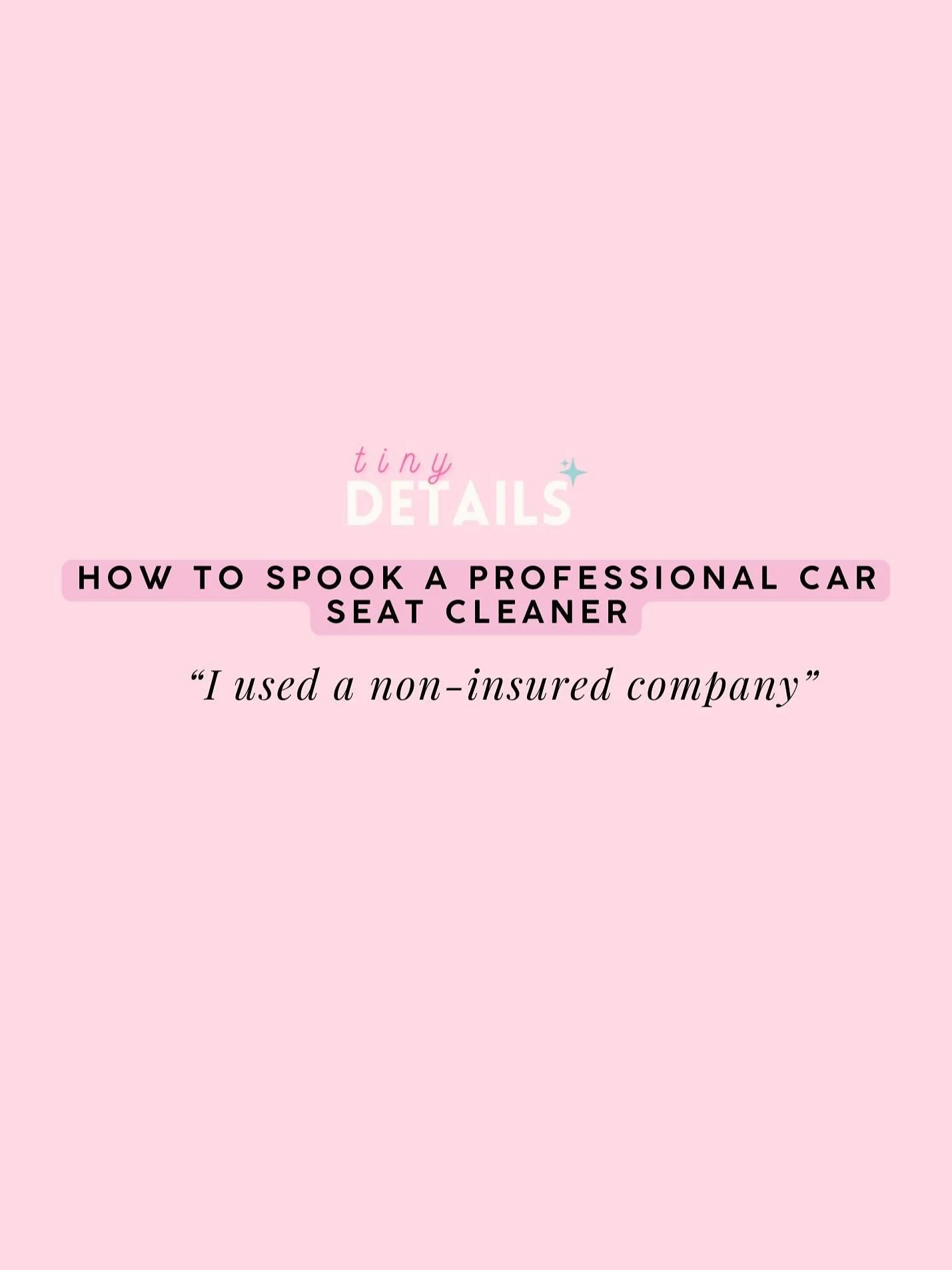 Things that would send us into a spiral 🌀 

IYKYK

Car seat cleaning is actually a very precise and detailed process. Warranties can be voided and safety compromised if not done the correct way. So please, when you&rsquo;re cleaning your seats or hi