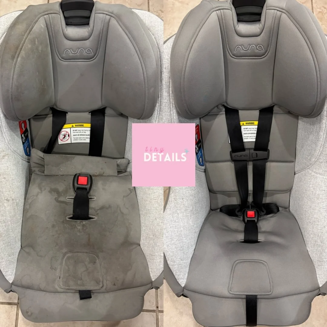 ✨ Before &rarr; After ✨

This is what happens when crumbs, spills, and everyday mom life meet a little patience, a lot of care, and a process done exactly by the manufacturer manual.

Same exact car seat.
Just restored, refreshed, and ready for many 