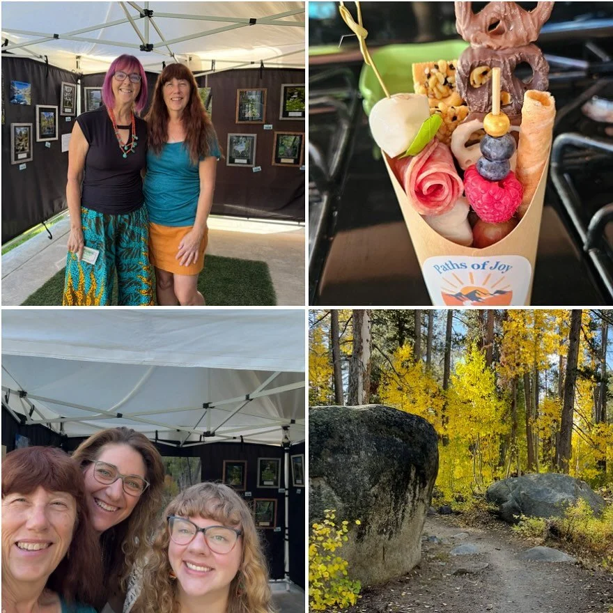 Last Sunday was the Art Show Debut of Paths of Joy Nature Photography, so I wanted to take a moment to thank my family, friends, and neighbors for making the day a joyful success. ☺️
From Casey, who helped in the background for months and then