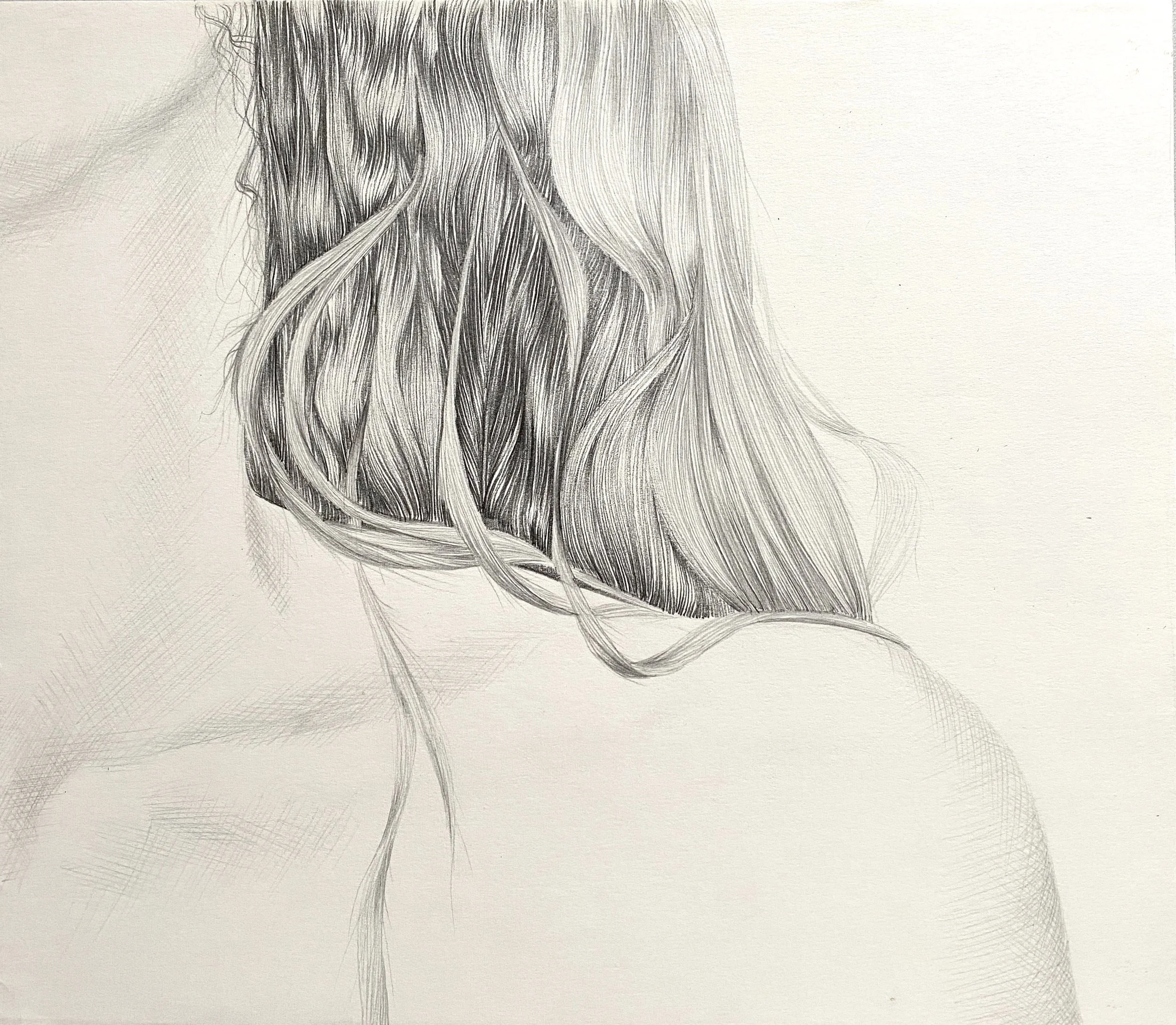 Shoulder 1974,  graphite pencil,  24 x 26cm