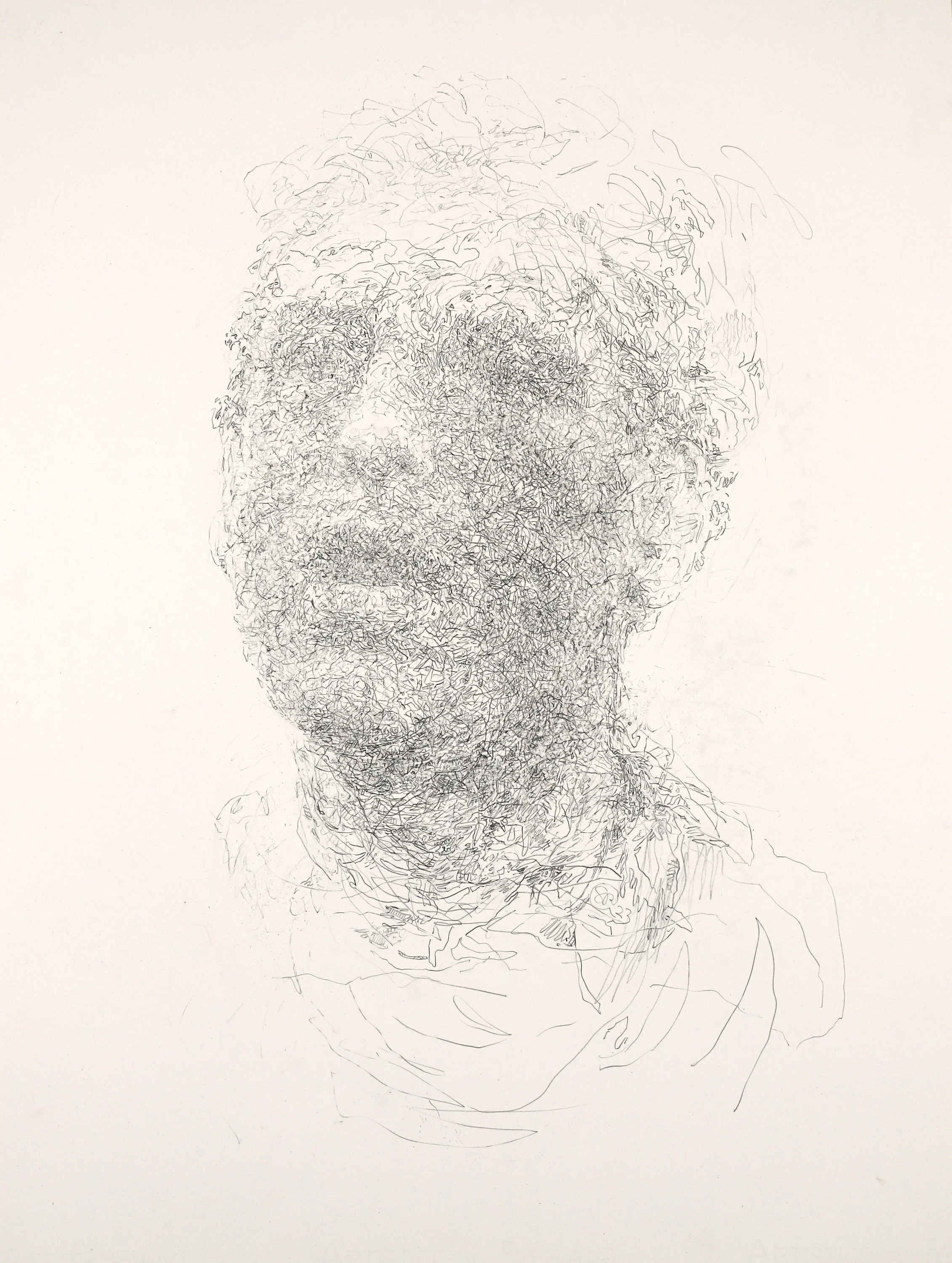 Breathe 2023,  graphite pencil on paper,  74 x 56cm