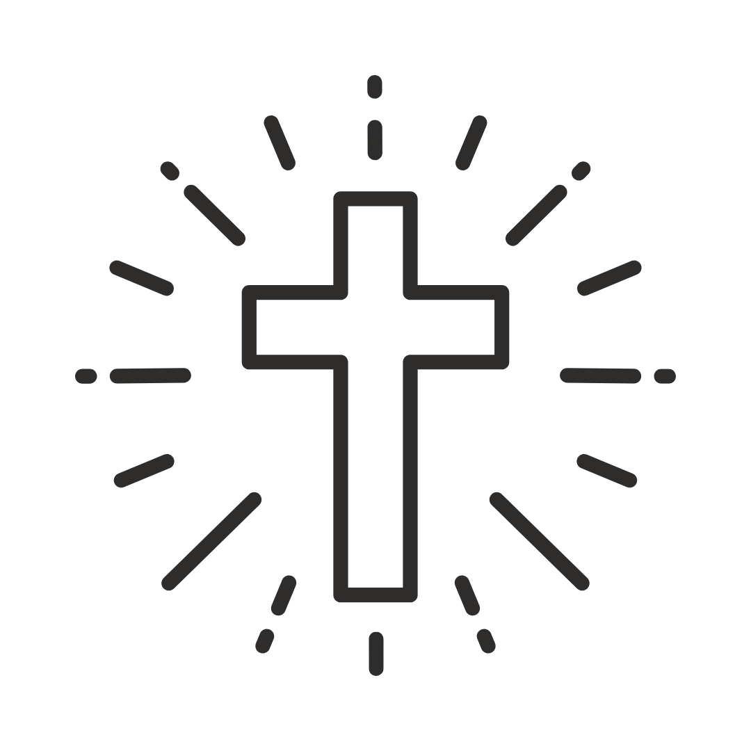 Ett strålande kors.