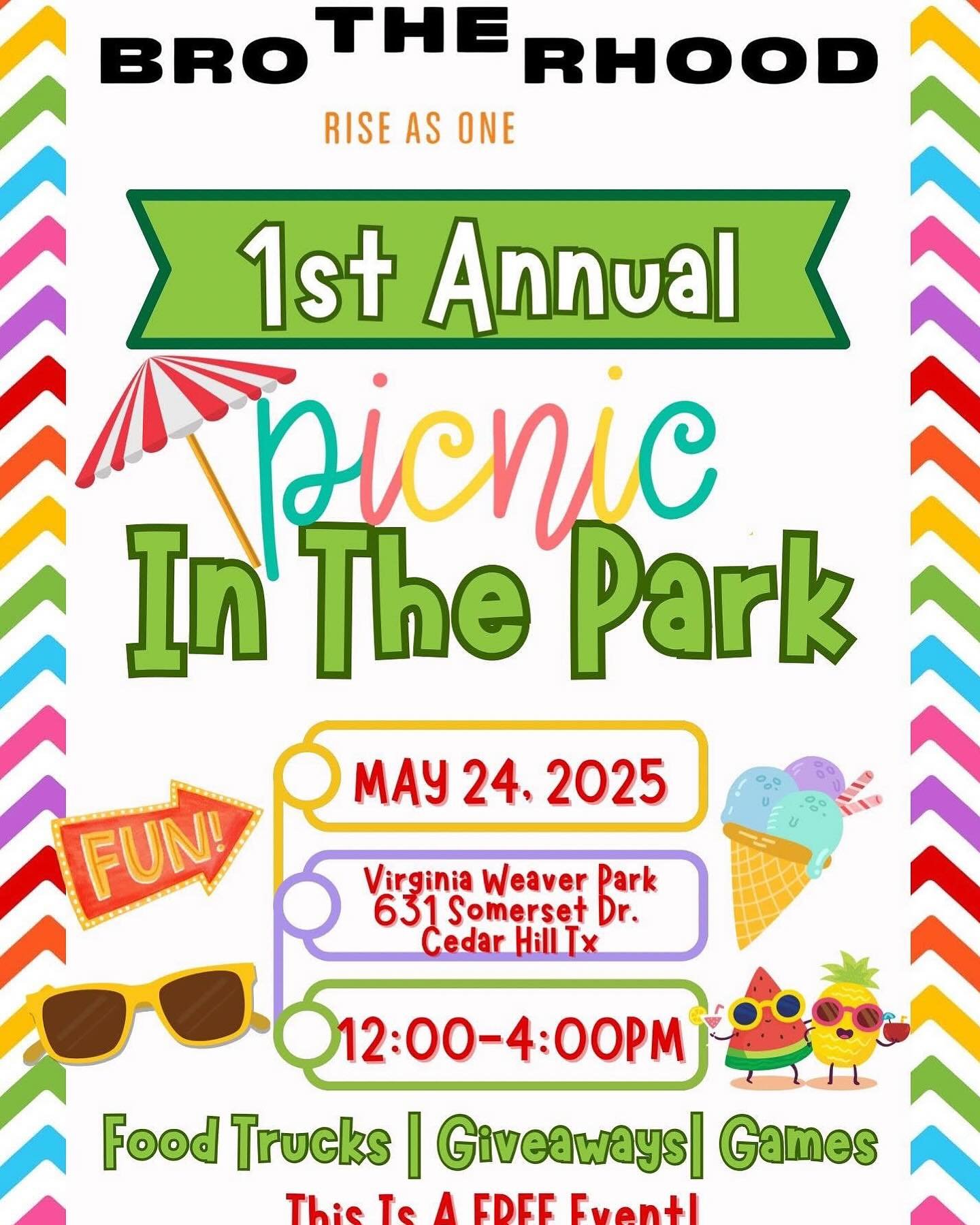 Tomorrow Bring ya kids out for a FUN, FREE EVENT, and meet some great men giving back to the community !!