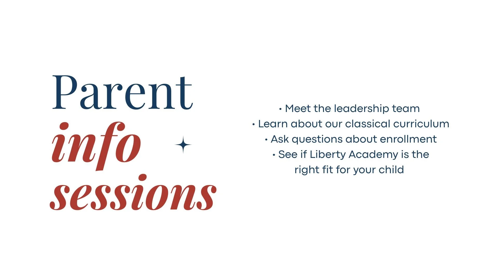 Parent Information Session