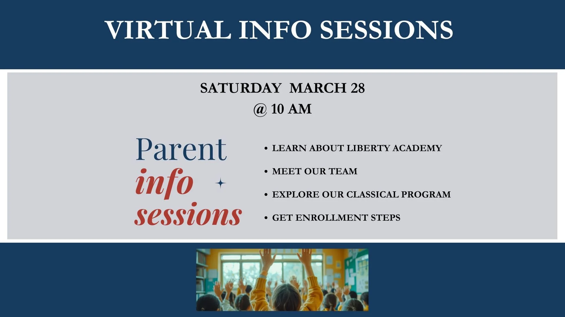 VIRTUAL Parent Information Session