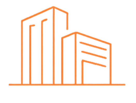 A stylized bar chart with orange outlines of various heights and a grid background. Lift Services | Elevate Dorset