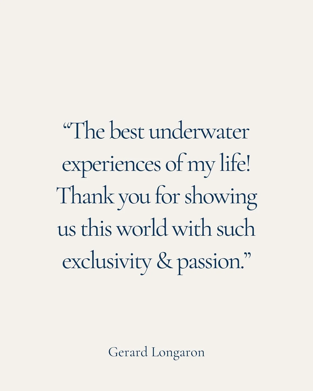 Our specialty isn&rsquo;t just creating incredible underwater encounters &mdash; it&rsquo;s knowing how to read animal behaviour, respecting their space, and teaching our guests how to share the ocean with them in the right way. 🌊✨
That&rsquo;s what