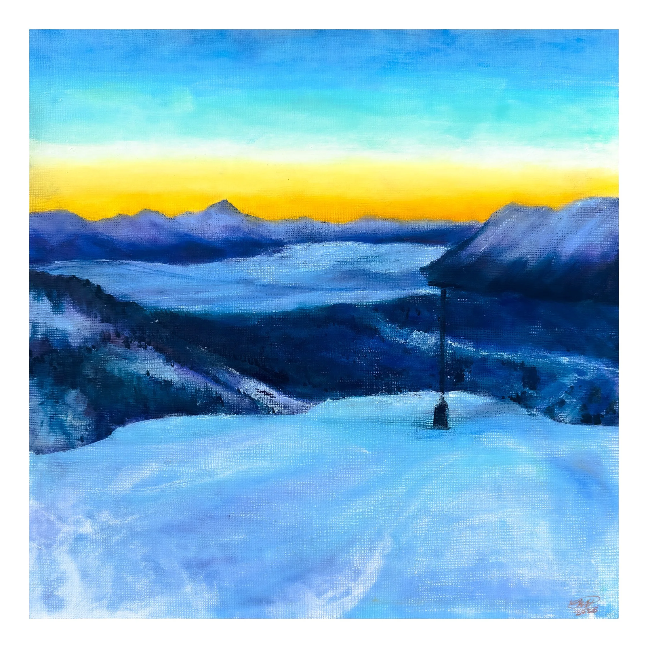 "View from Chair 6" 10"x10" Print