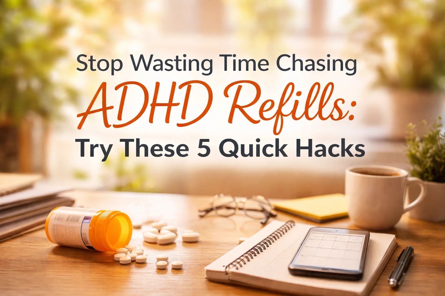 Stop Wasting Time Chasing ADHD Refills: Try These 5 Quick Hacks