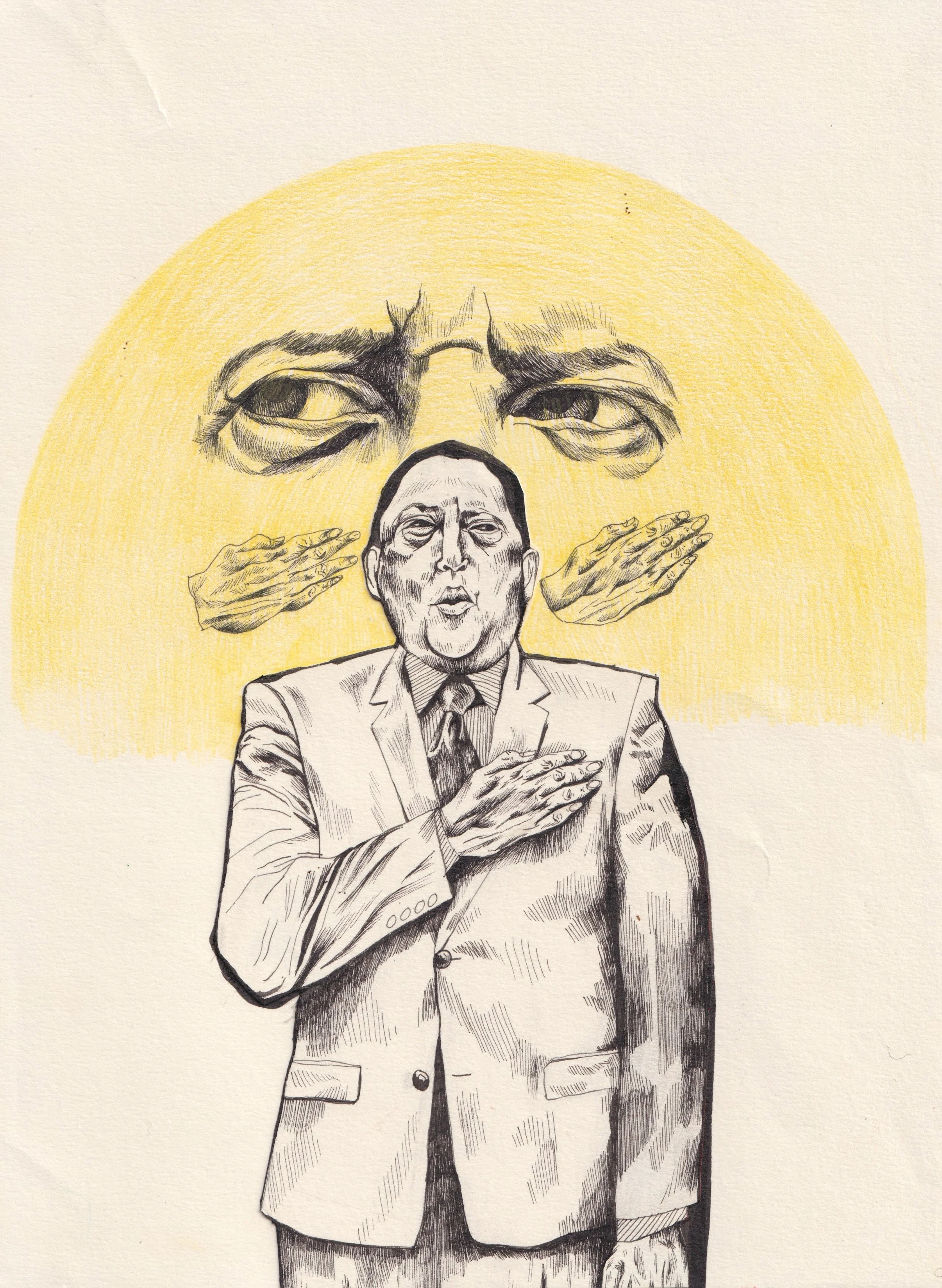 "Truth"

A4, Ink, Colour Pencil, 2015