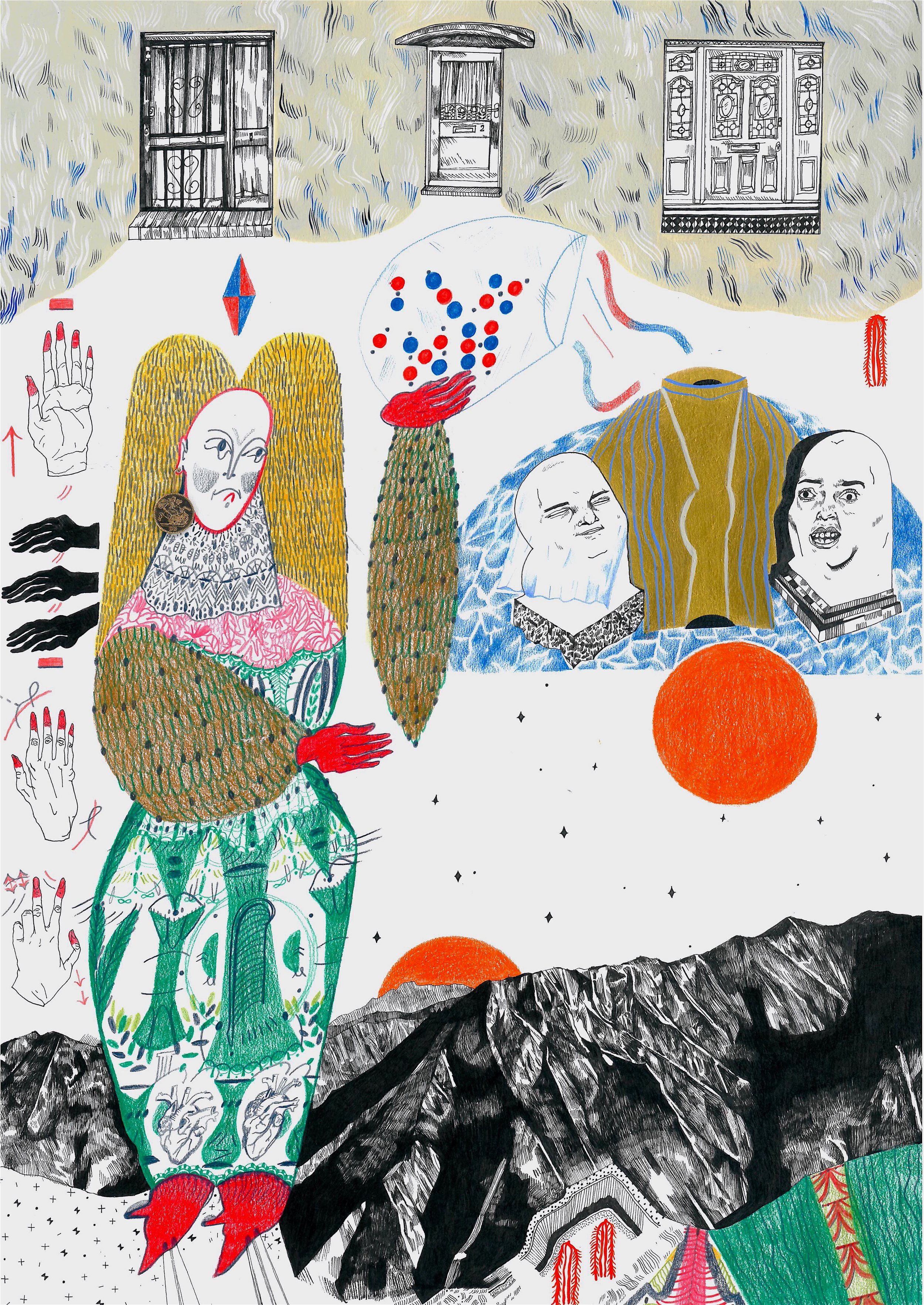 "Game of Chance"

A3, Colour Pencil, Ink, Acrylic, 2016