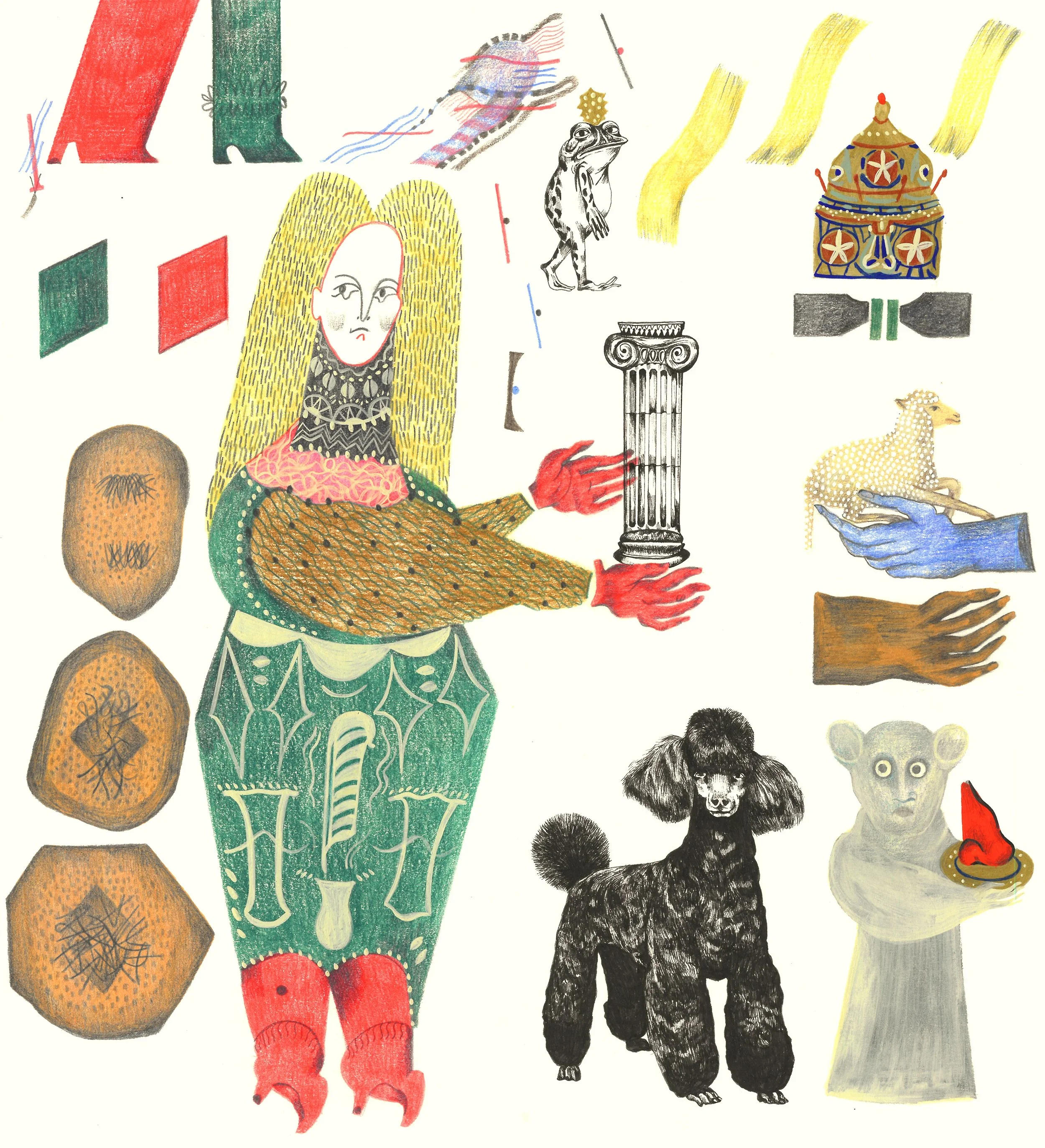 "Mab Looked At Me"

29.7cm x 29.7cm, Colour Pencil, Ink & Acrylic, 2020