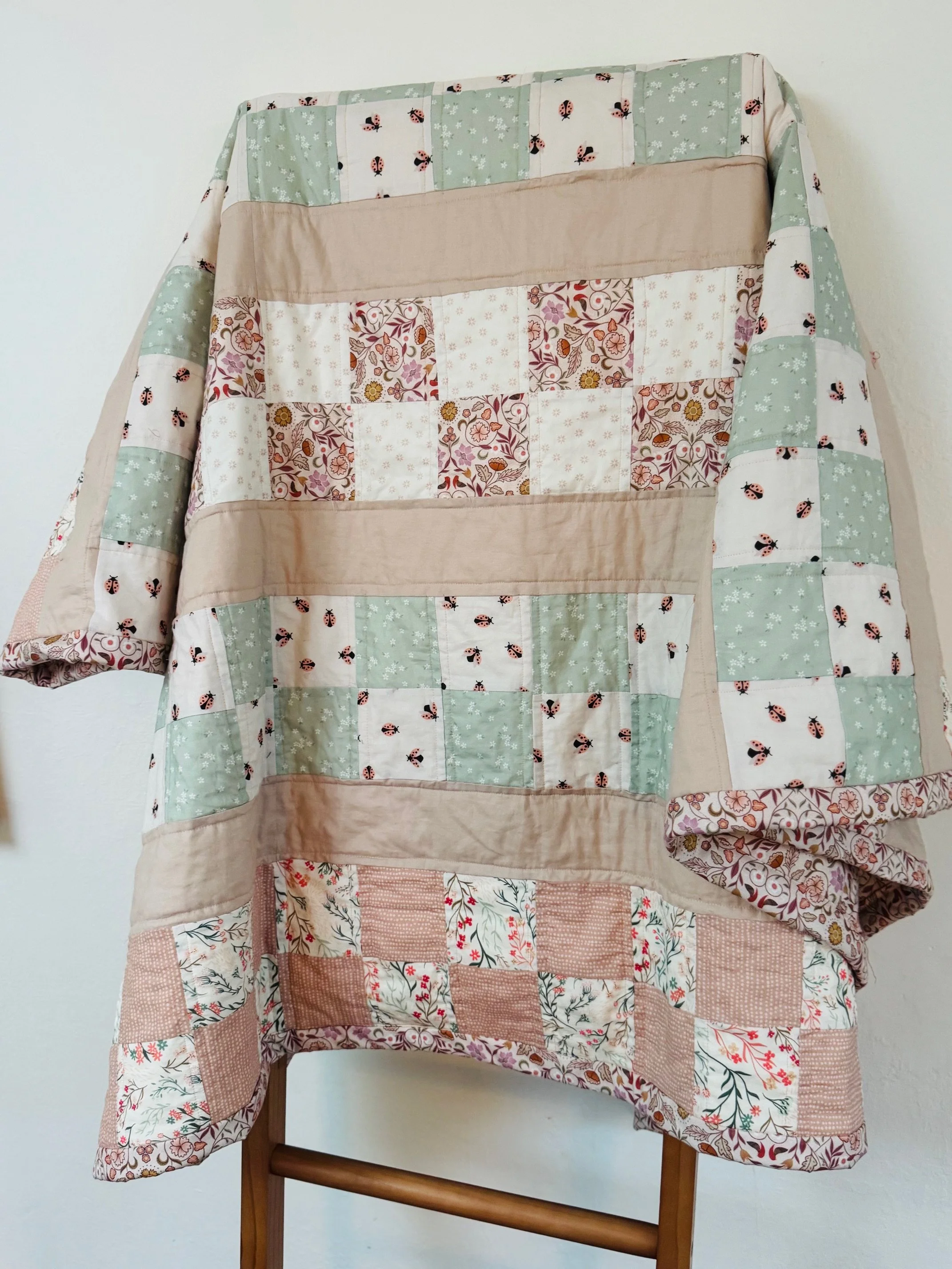 Ladybug Lane (twin size-65 by 90 in)