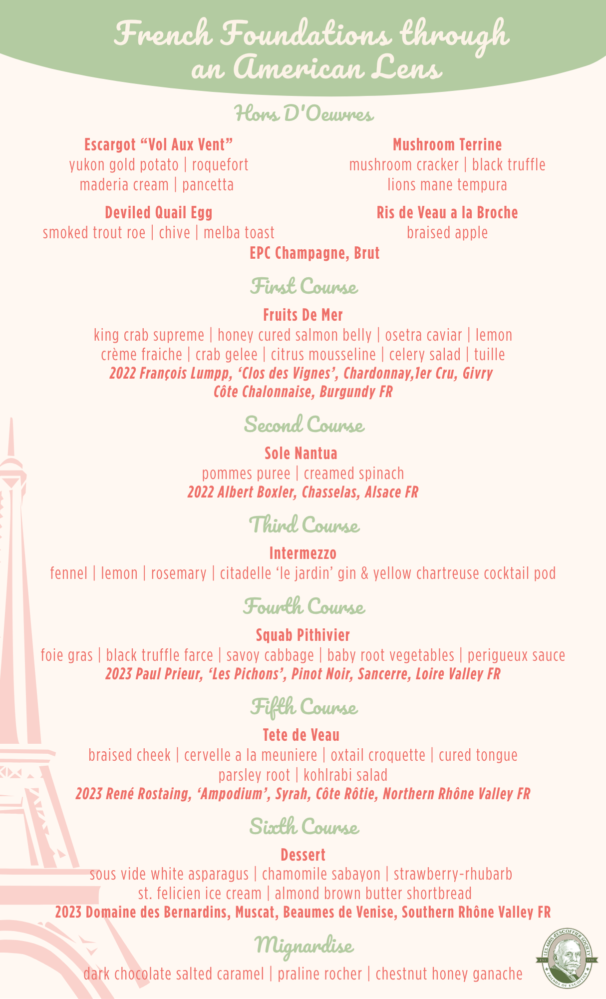 2026 Les Amis d'Escoffier Spring Lunch Menu.png
