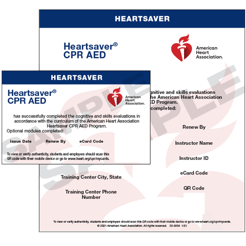 Heartsaver First Aid training