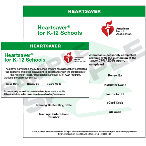 Heartsaver K-12 training