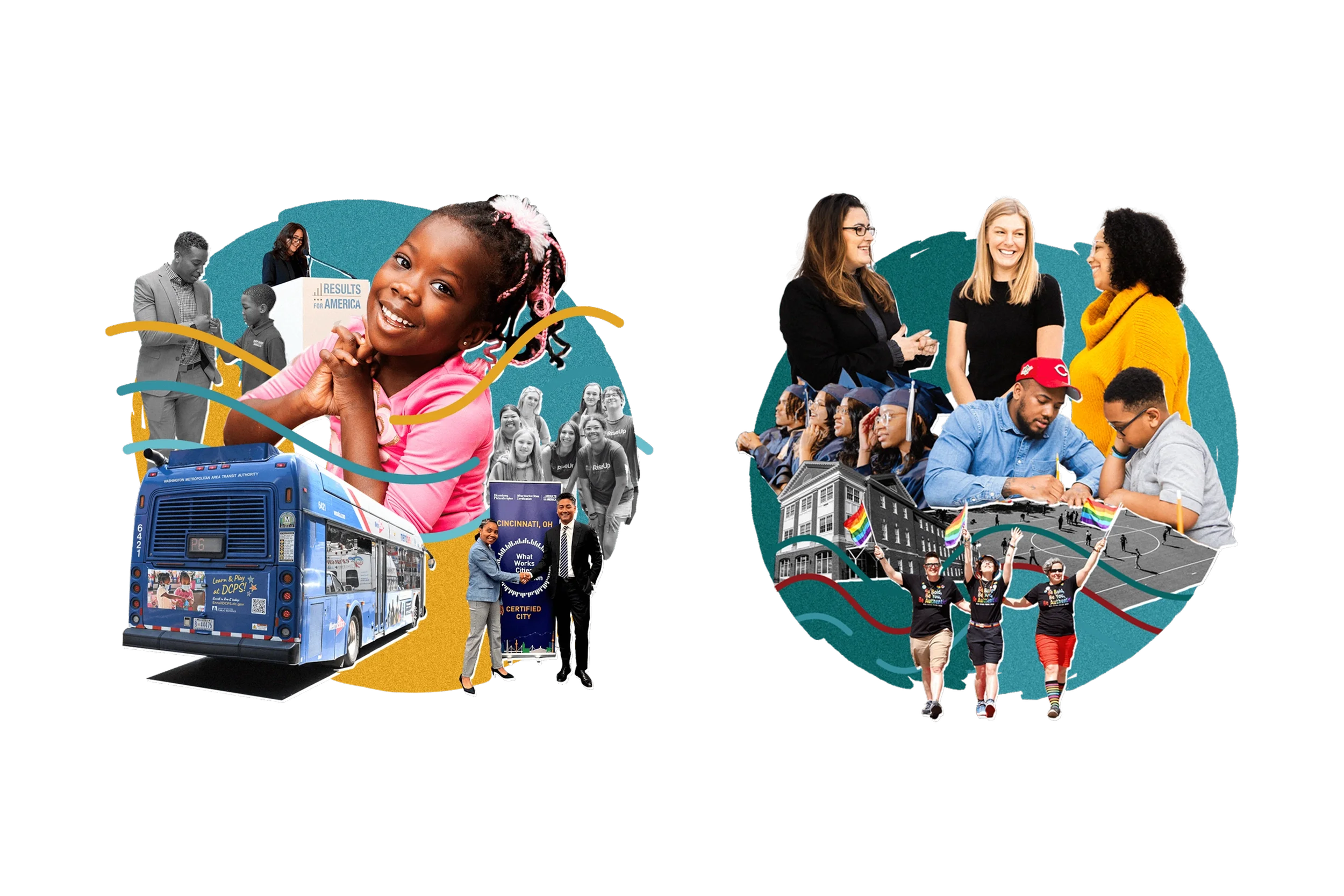  Custom website hero illustrations for marketing agency.  
Studio/Client: Buoy Marketing; Role: Illustration