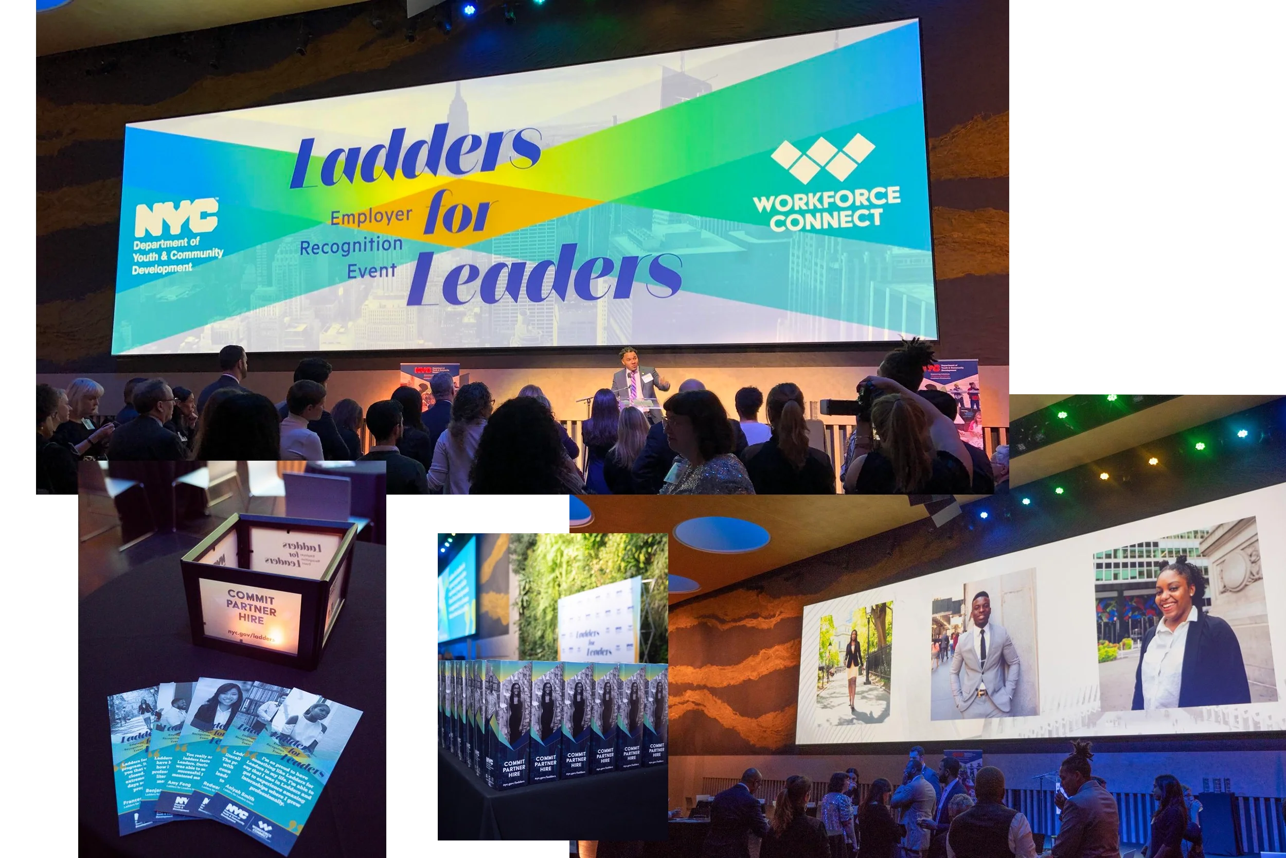  Branding and visual design for employer partnership recognition event.  
Studio/Client: NYC Department of Youth & Community Development—  View more on Behance  ; Role: Graphic Design and Creative Direction