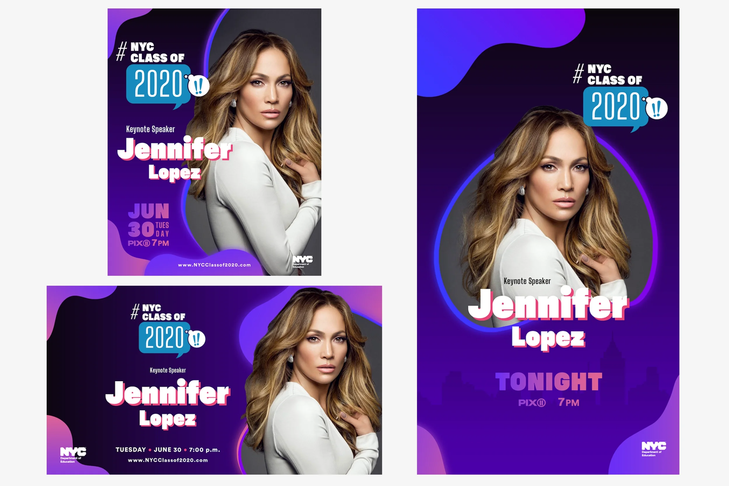  Campaign creative direction promoting televised event.  
Studio/Client: NYC Department of Education—  View more on Behance  ; Role: Graphic Design and Art Direction