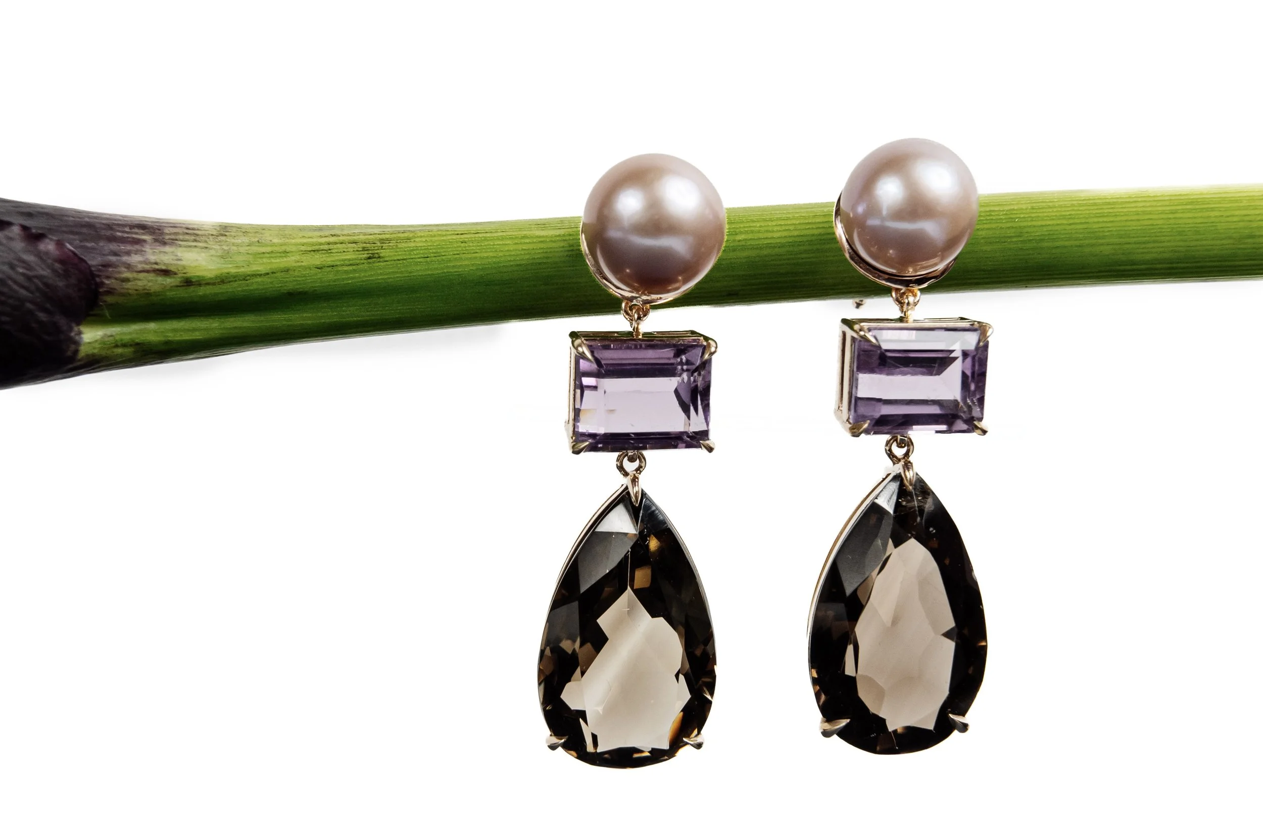 Amethyst & Smokey Quartz $2,200