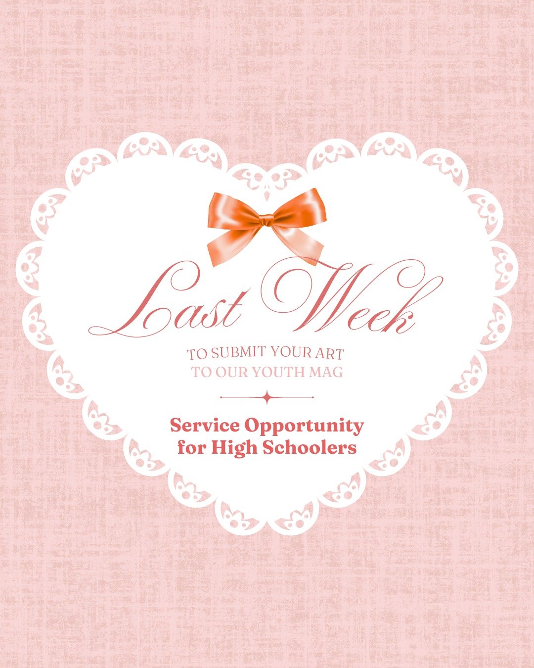 Submit your artwork to Heartistry and earn service hours! 💖

Every piece you contribute helps us inspire, uplift, and encourage children in hospitals. Our magazine will be distributed to children's hospitals in order to spread the joy of creativity 