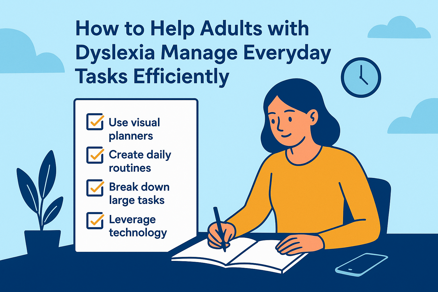 How to Help Adults with Dyslexia Manage Everyday Tasks Efficiently