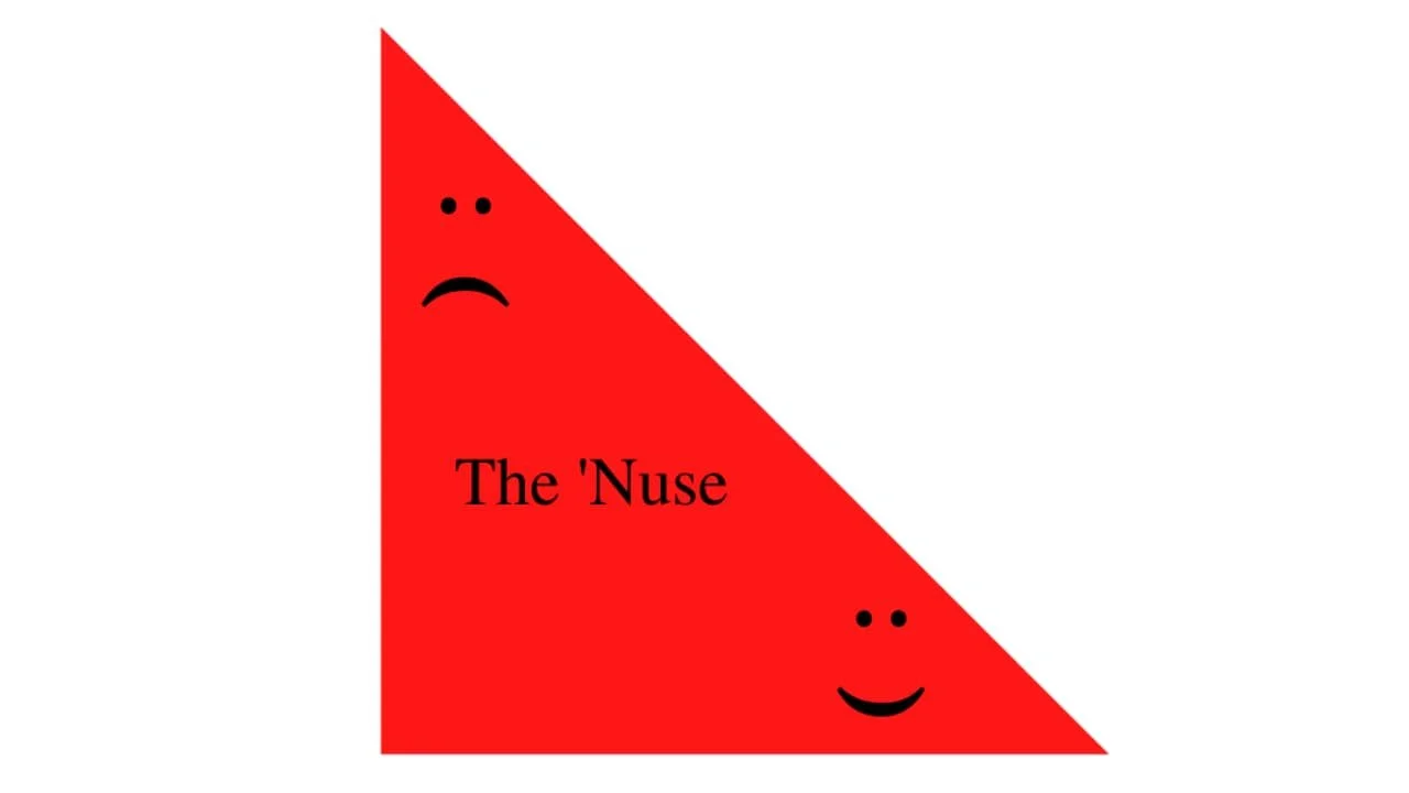 The Hypotenuse branding for Mark Saint’s dispatches on escaping the domestic trap and seeking sanity in an insane world.