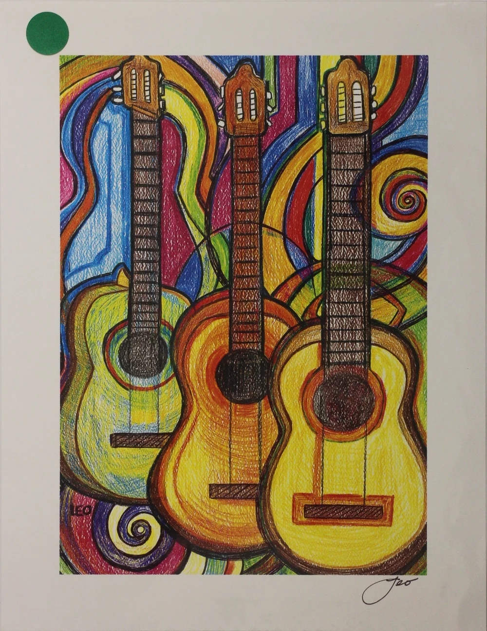 Acoustic Guitars Art Print by Leo — Buy Cool Art