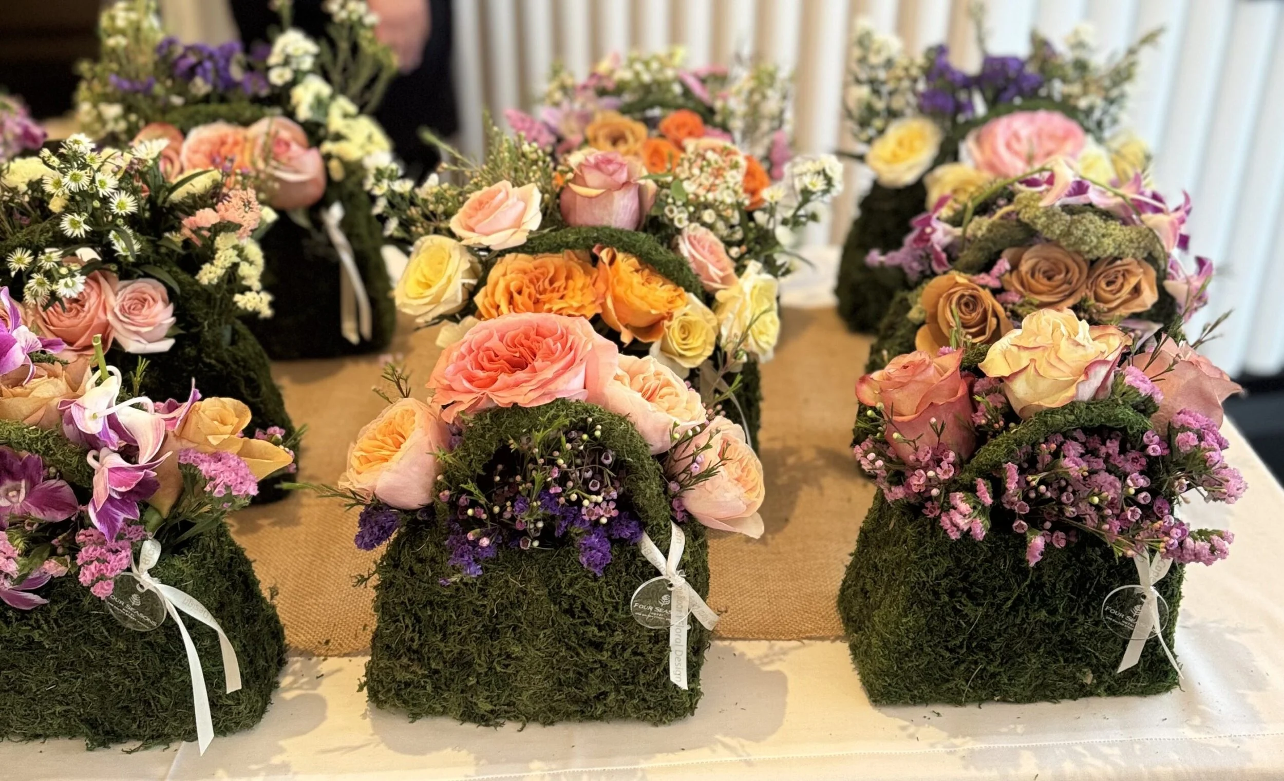 Hotel event floral arrangement