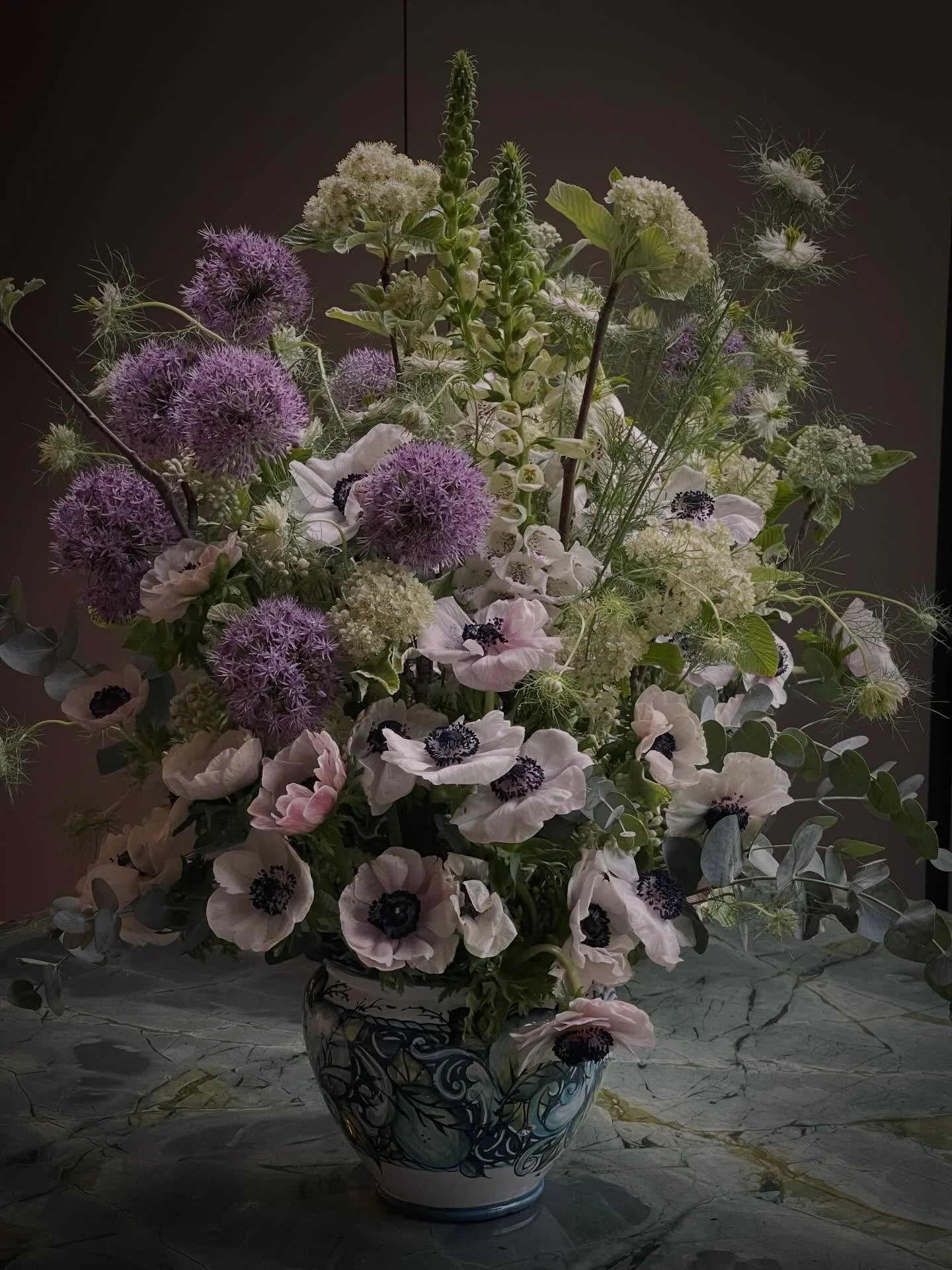 St-Rose Flowers English Garden Edit - Designed to feel as though it has been freshly foraged from the countryside, it brings quiet drama and effortless elegance &mdash; a statement piece for special occasions or to elevate everyday spaces. Available 