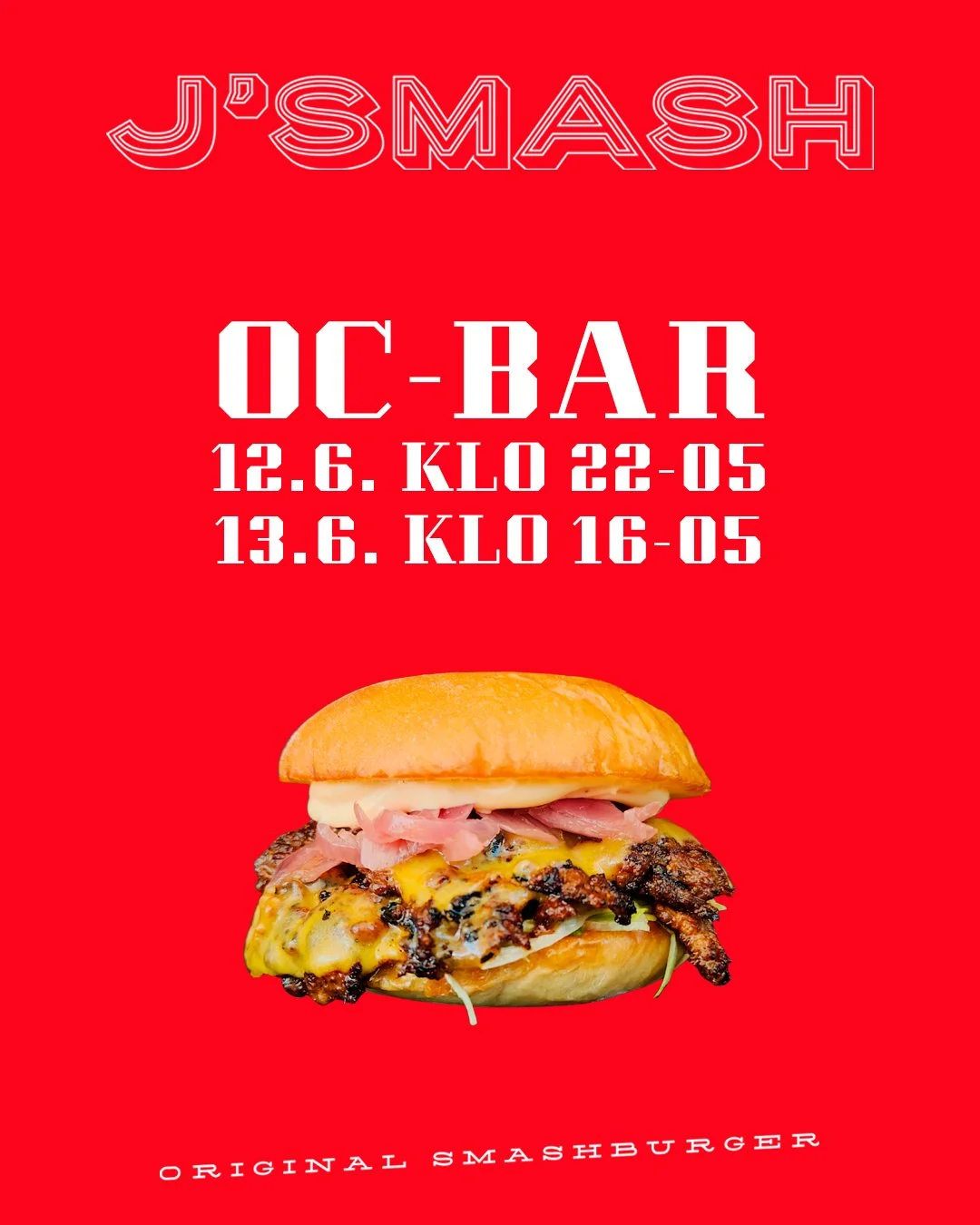 Huomio juhlakansa

Ennakkotiedoista poiketen J'SMASH palvelee teit&auml;
12.6. klo 22 alkaen

Tervetuloa burgerille 🍔🔥👌