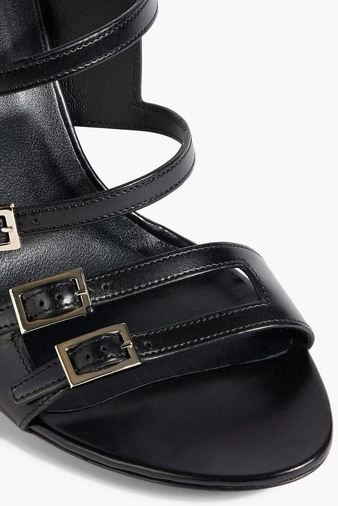 roger vivier heels close up luxury leather buckle stiletto heels