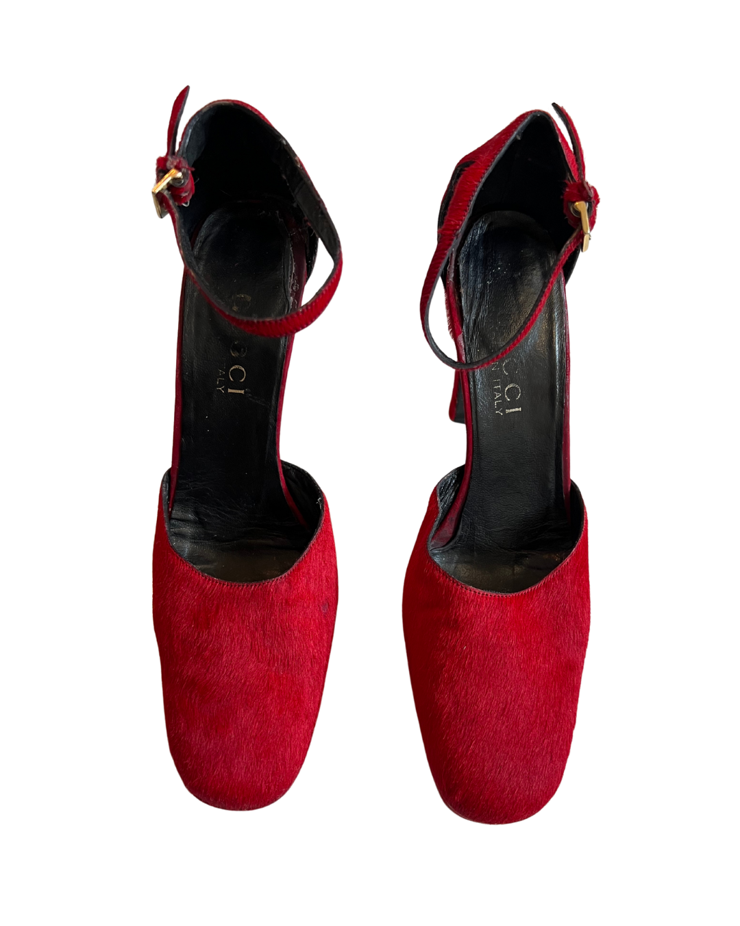 Gucci Tom Ford vintage platform heel sole leather outsole size 6 made in Italy