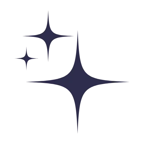 Three dark blue stars