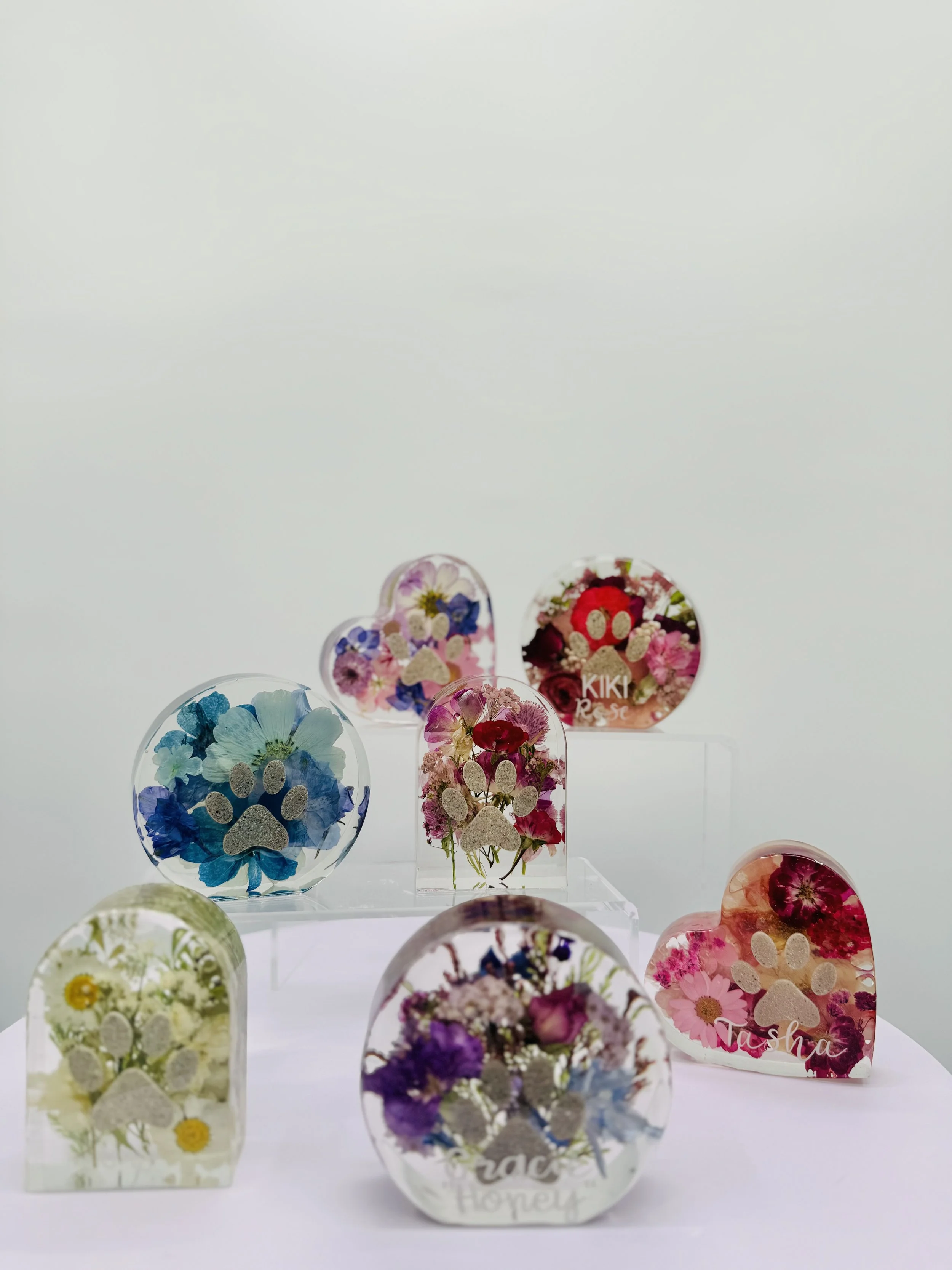 floral pet memorial keepsake handcrafted in Omaha