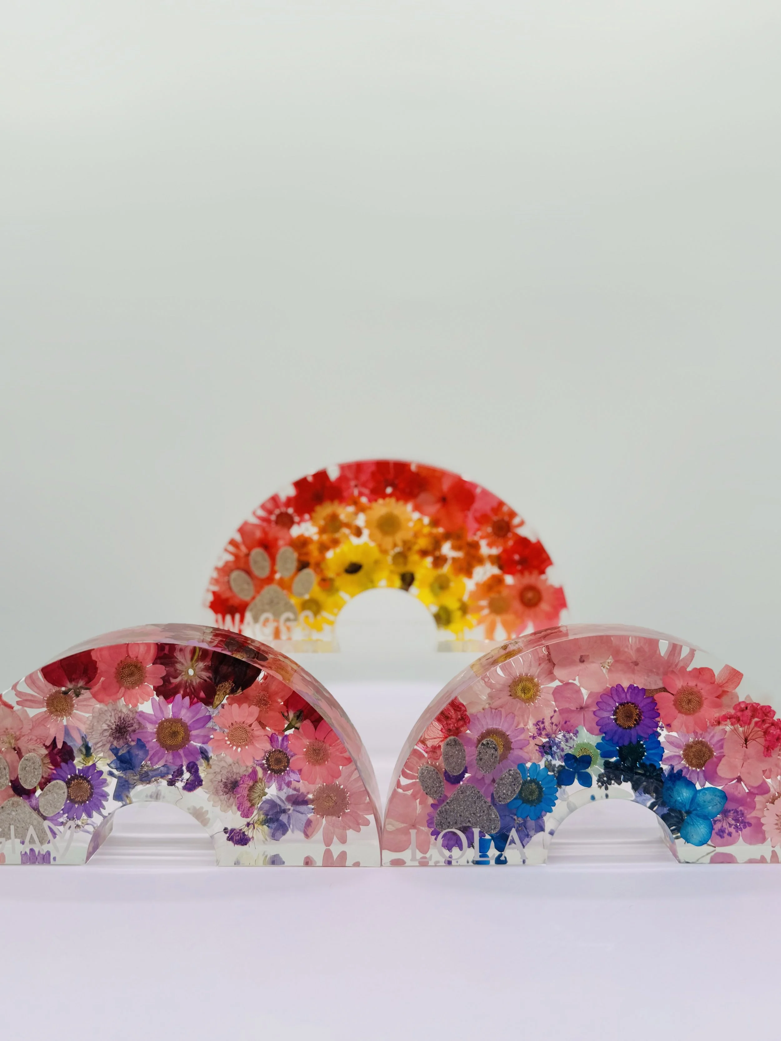 custom resin rainbow pet memorial Omaha