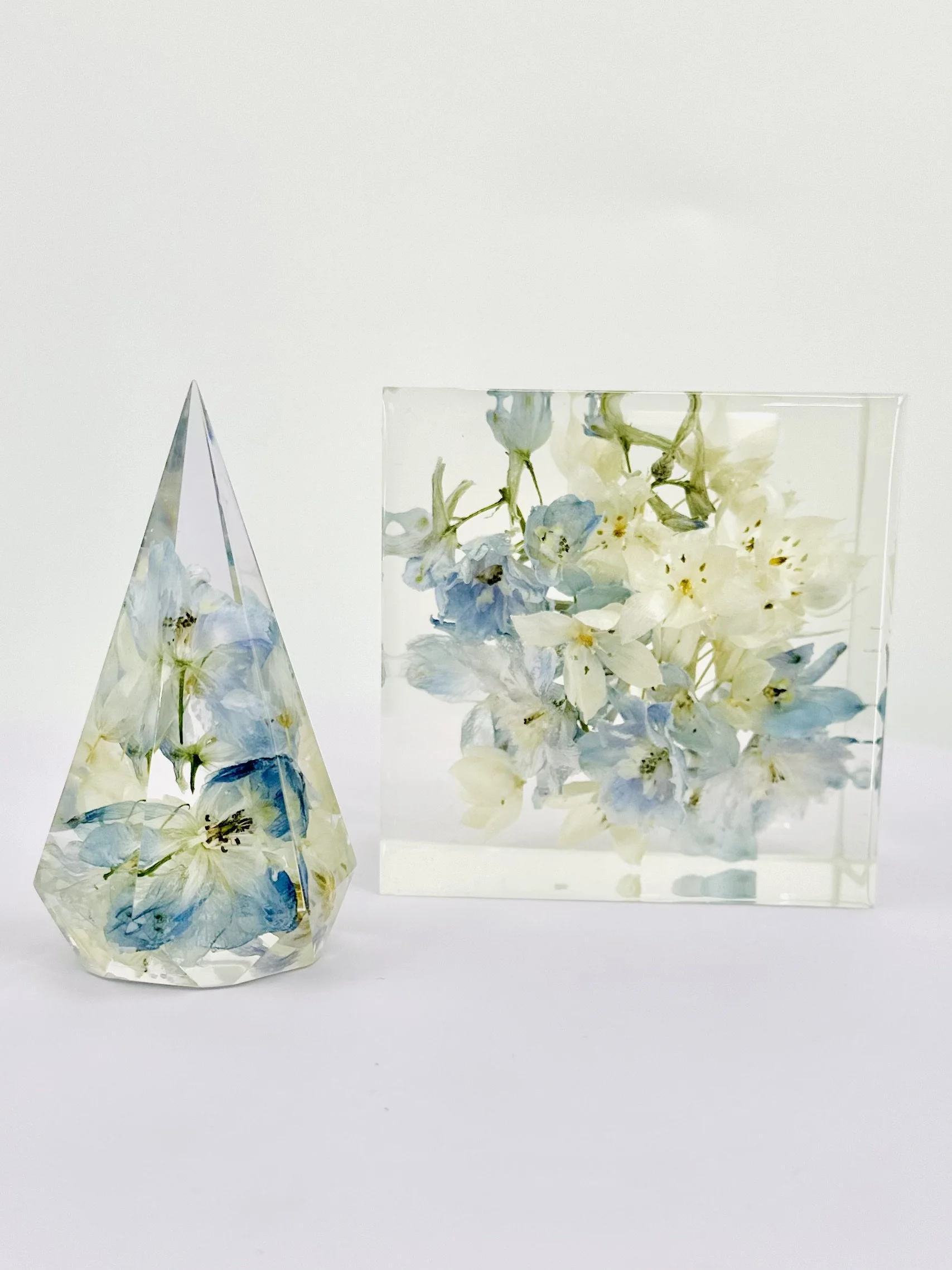 resin flower block