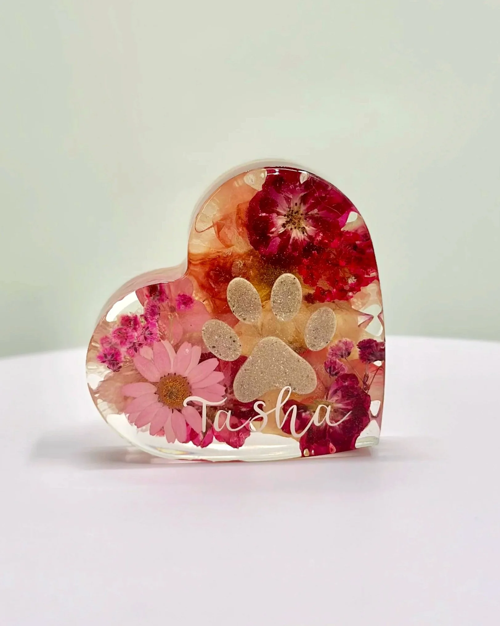 floral pet memorial keepsake handcrafted in Omaha