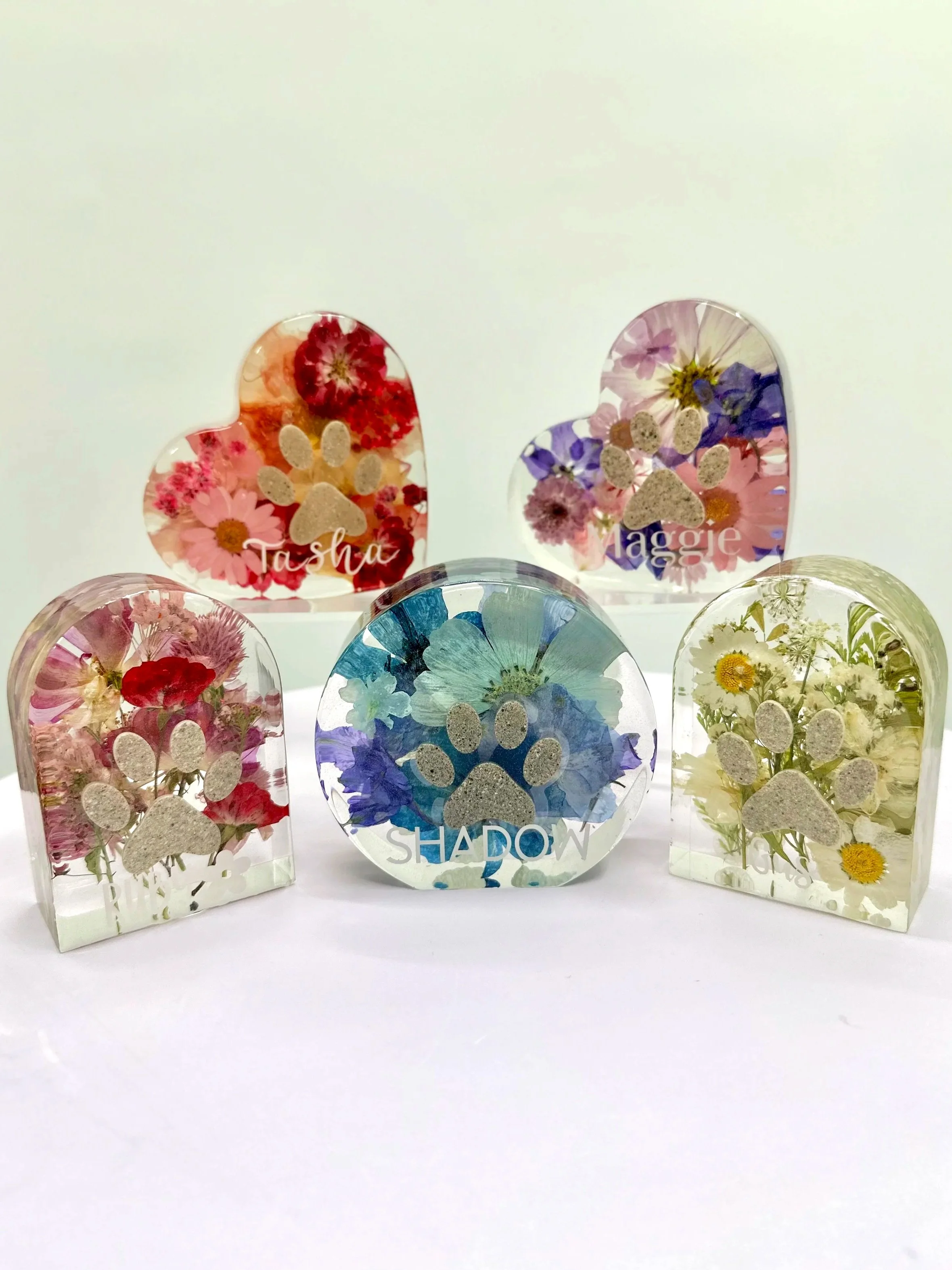floral pet memorial keepsake handcrafted in Omaha