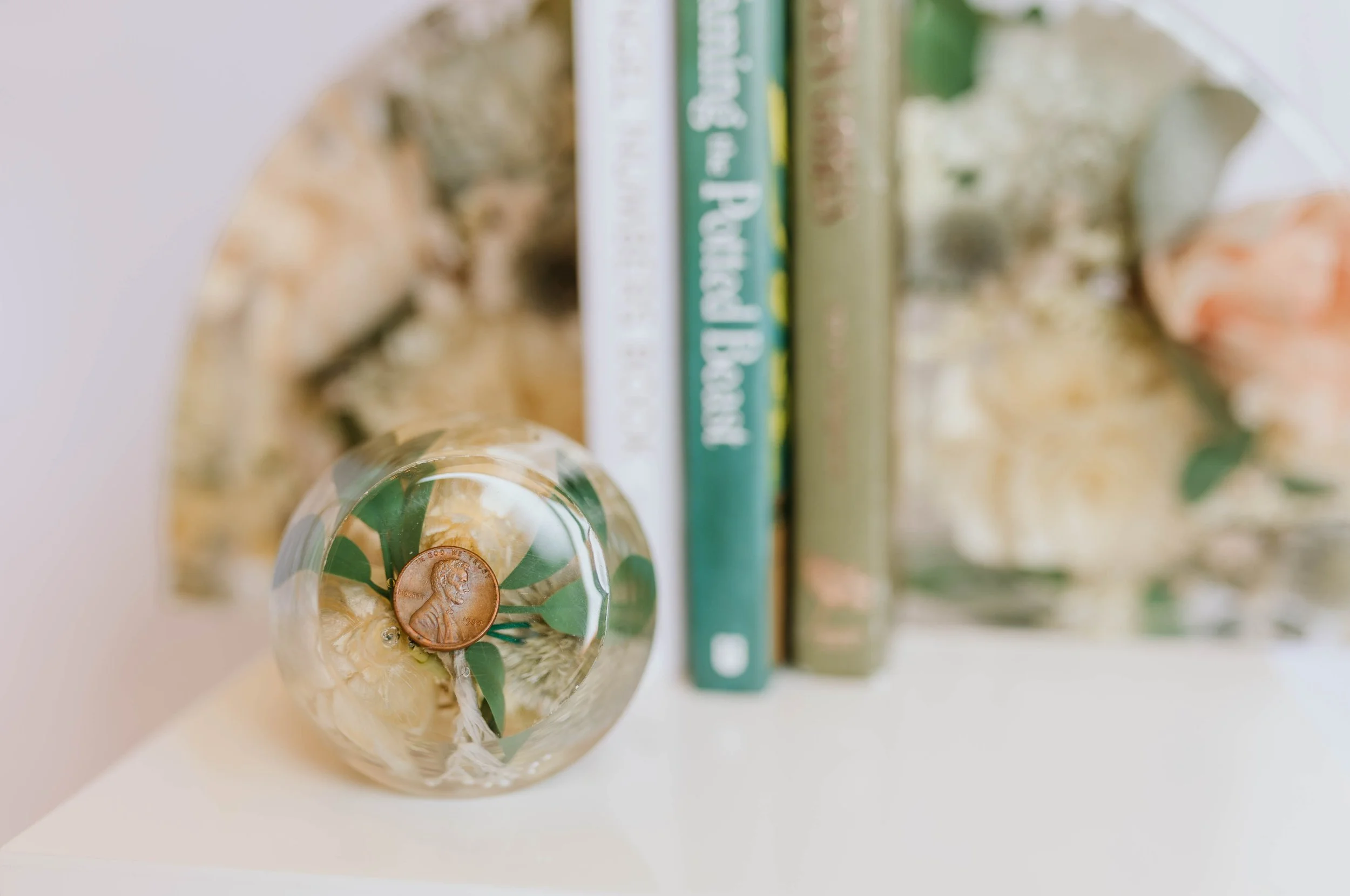 custom wedding flower ring holder keepsake