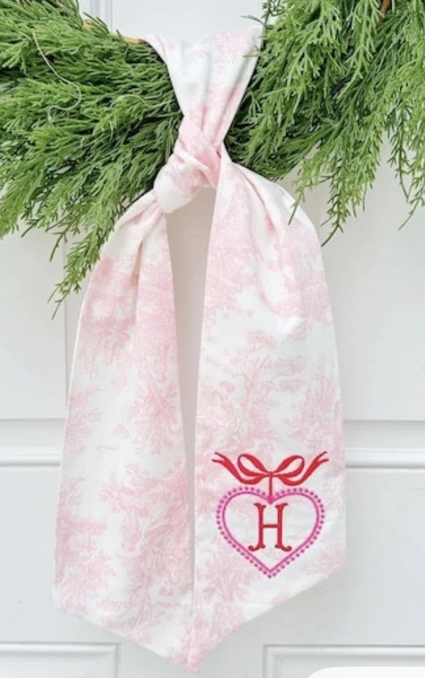Valentine's Day Wreath Sash - 1 design